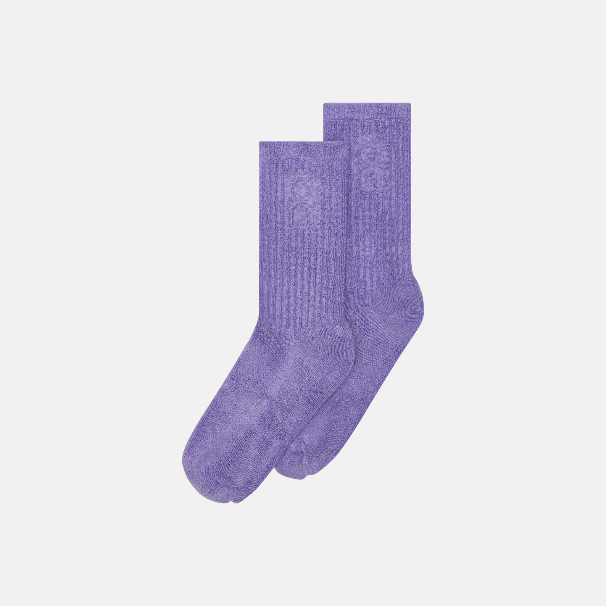 Unisex fialové voľnočasové ponožky On Terry Sock High