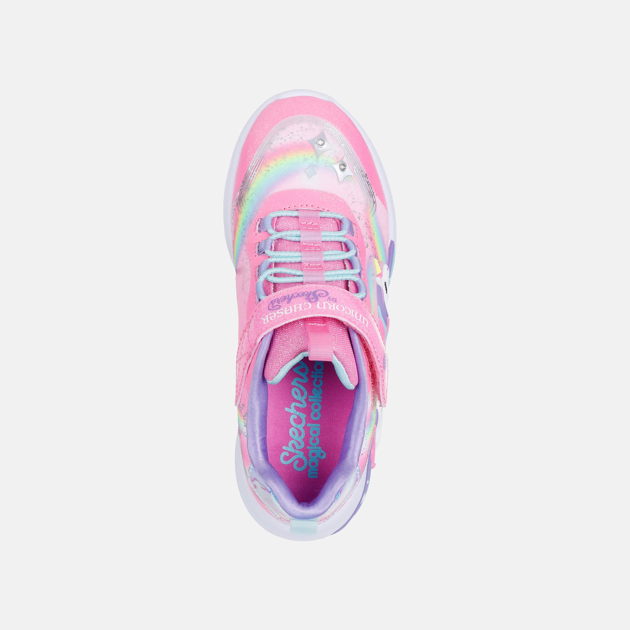 Detské ružové tenisky Skechers S-Lights: Unicorn Chaser