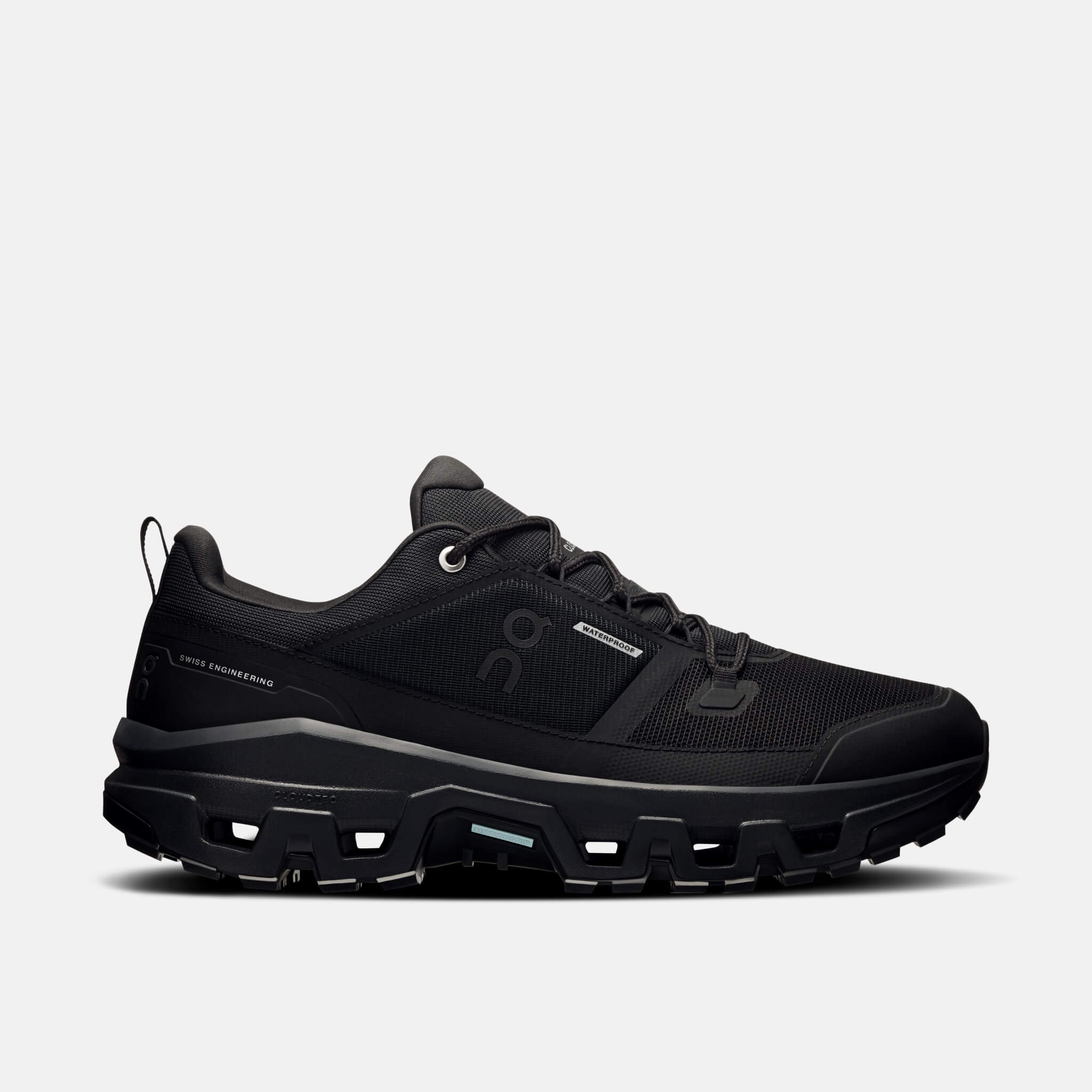 Pánske čierne outdoorové topánky On Cloudrock Low WP