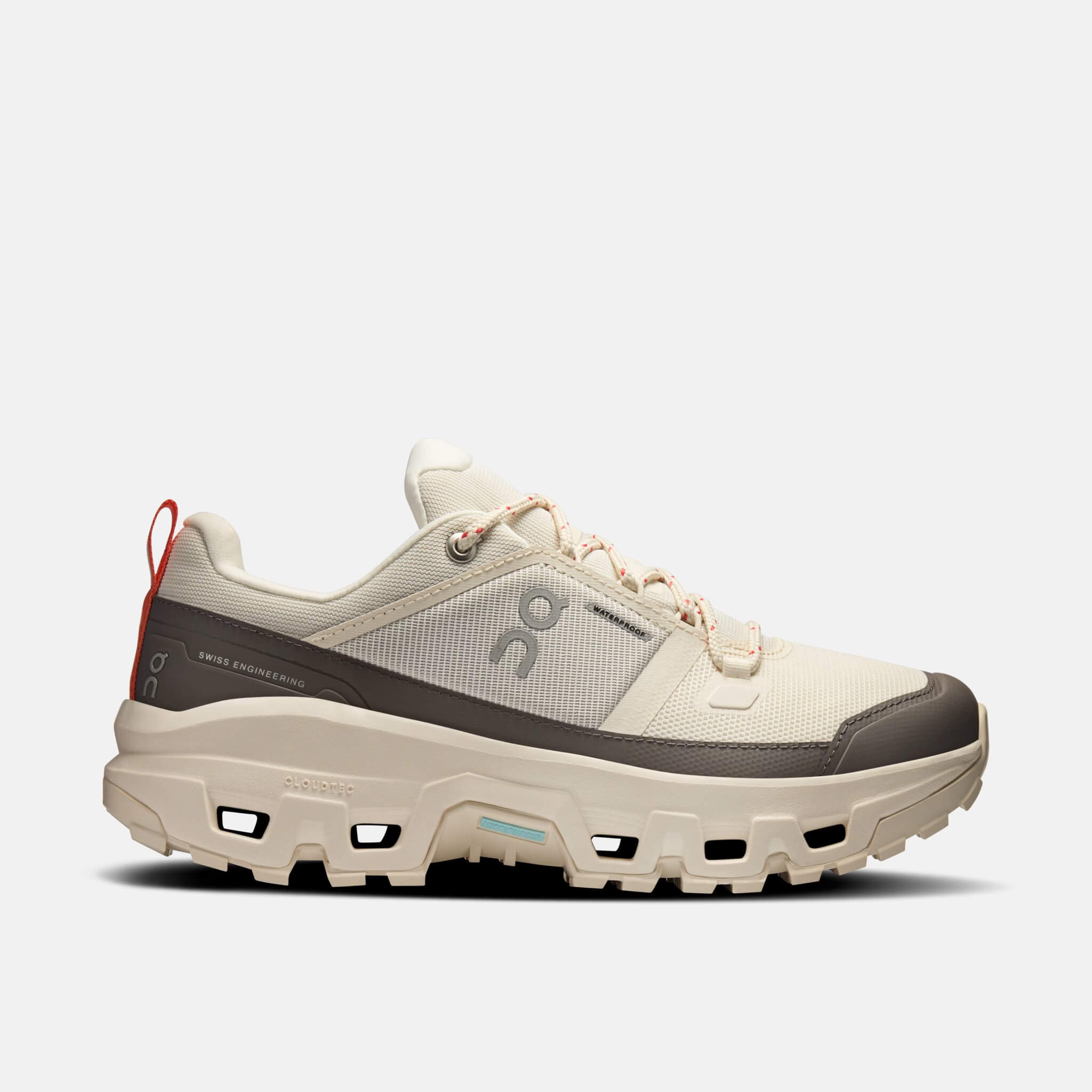 Dámske šedé outdoorové topánky ON Cloudrock Low WP