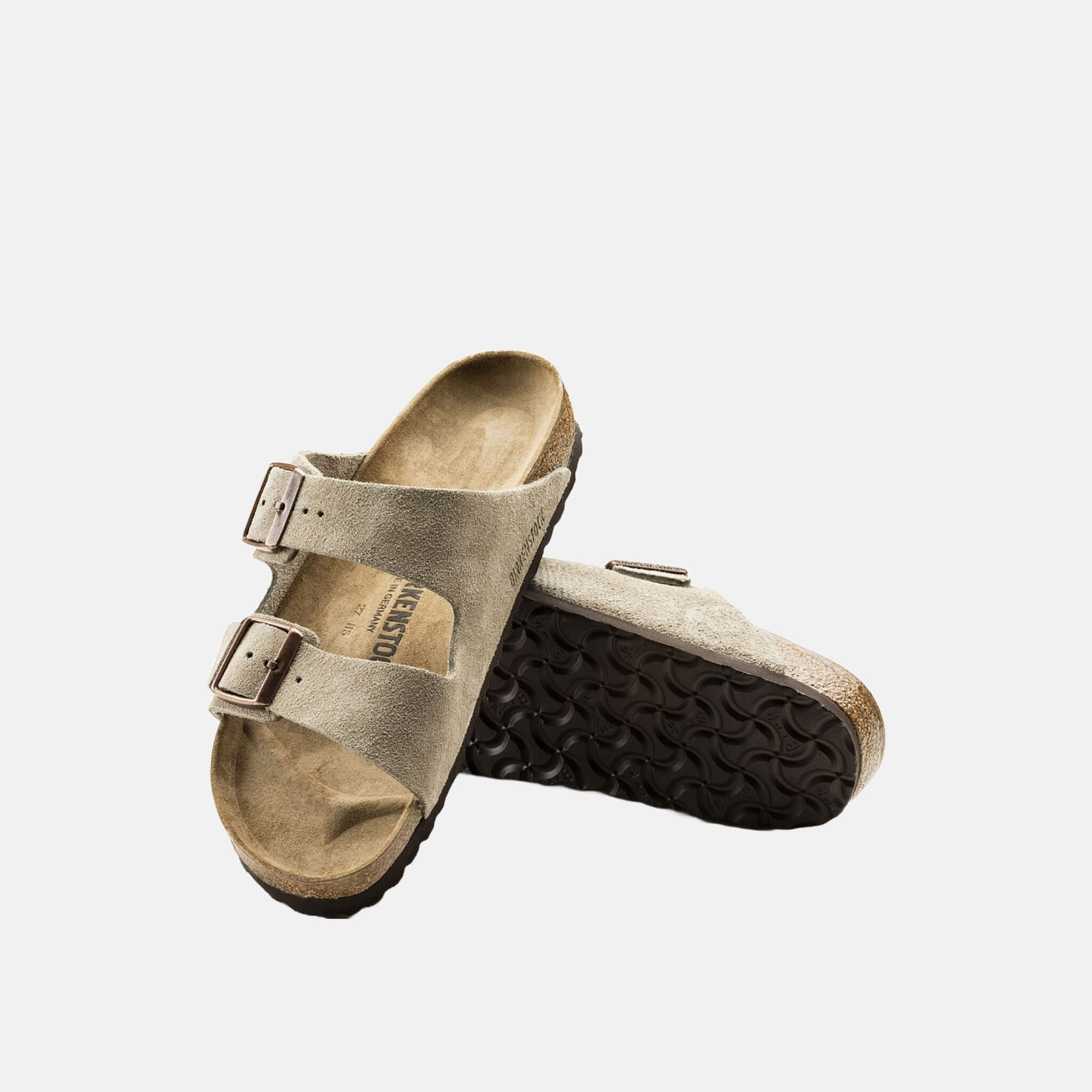 Hnedé Regular Šľapky Birkenstock Arizona Suede Leather