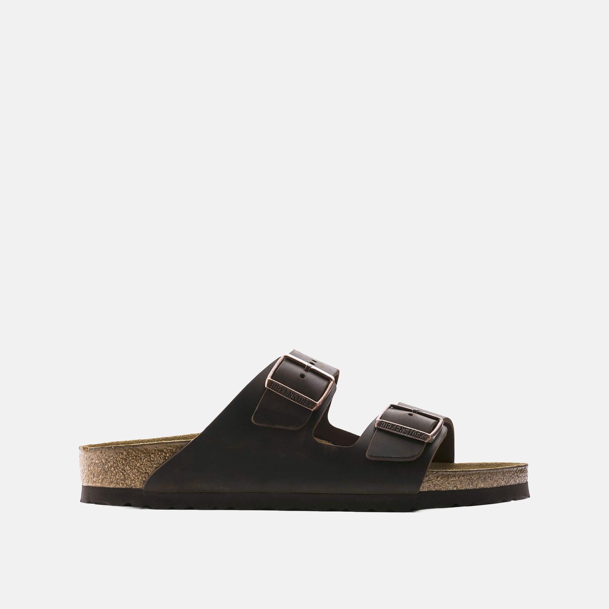 Hnedé Regular šľapky Birkenstock Arizona Waxy Leather