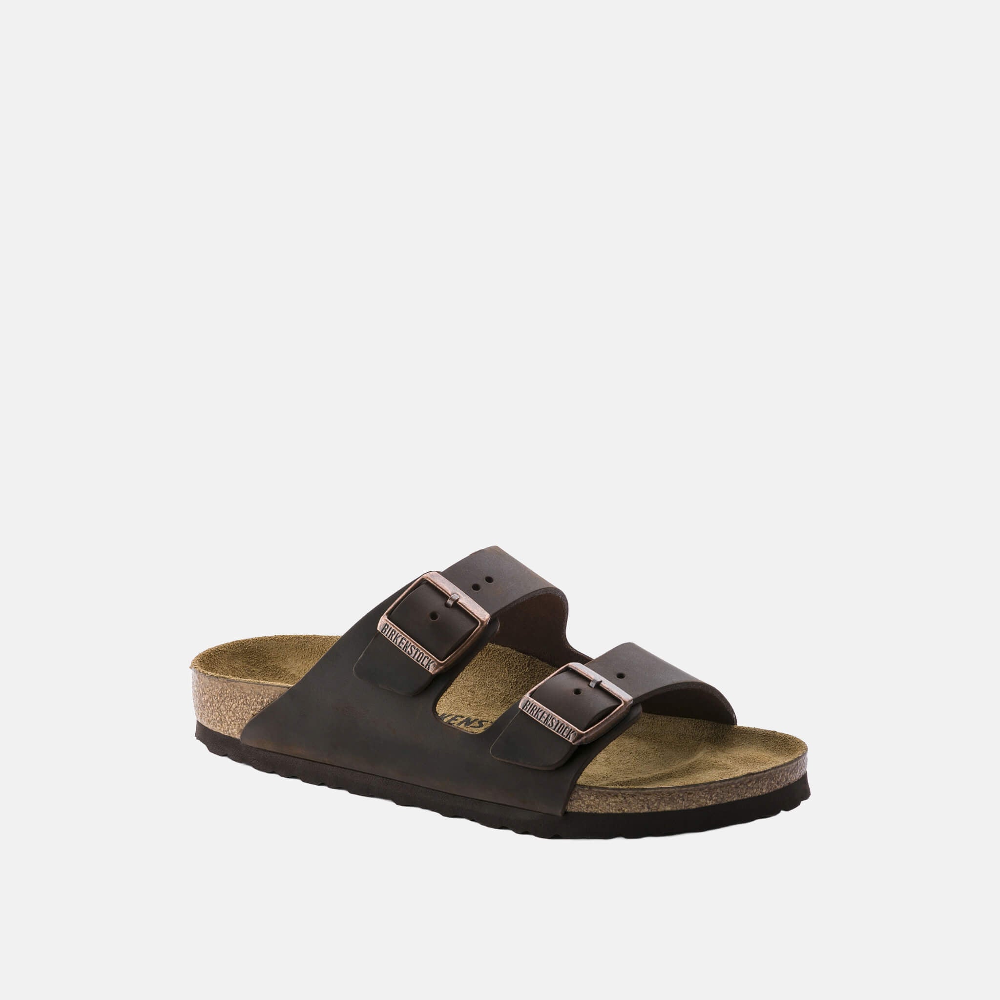 Hnedé Regular šľapky Birkenstock Arizona Waxy Leather