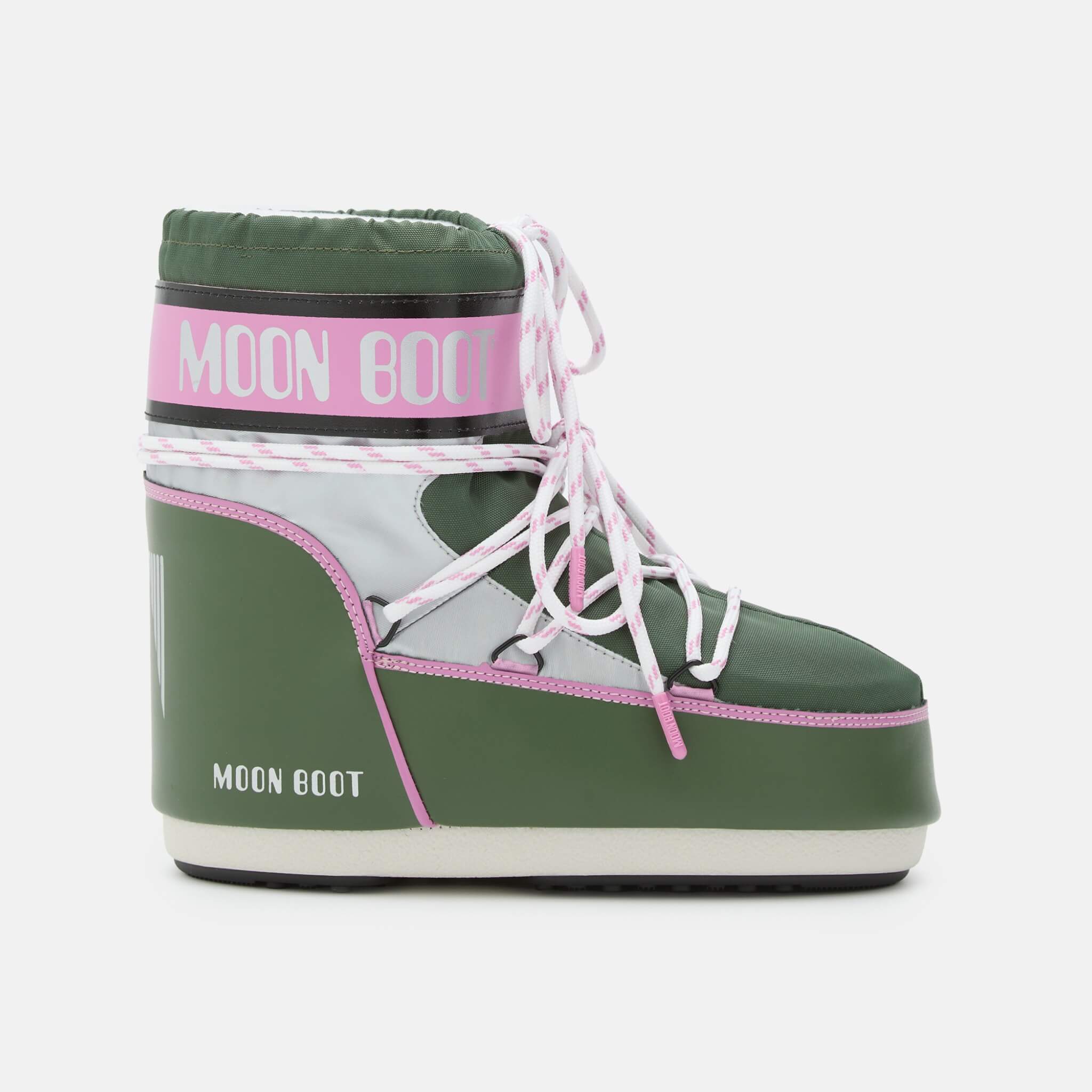 Dámske ružovo-zelené snehule Moon Boot Icon Low Space Racing