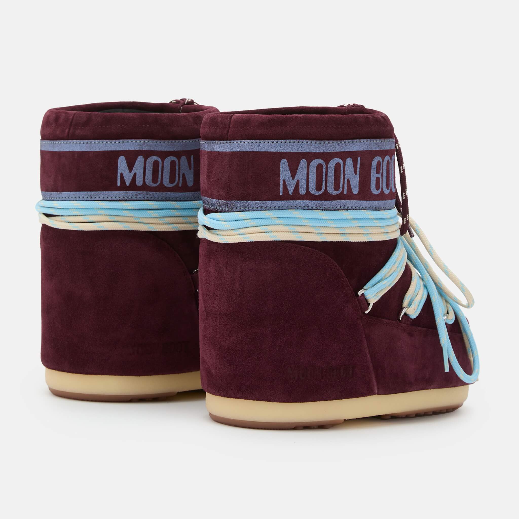 Dámske vínové snehule Moon Boot Icon Low Suede Laces