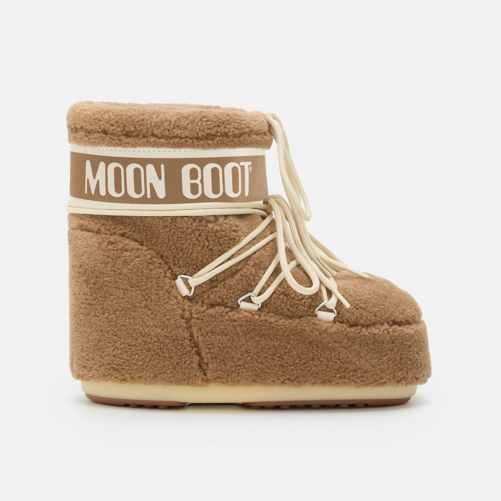 Dámske hnedé snehule Moon Boot Icon Low Fleece