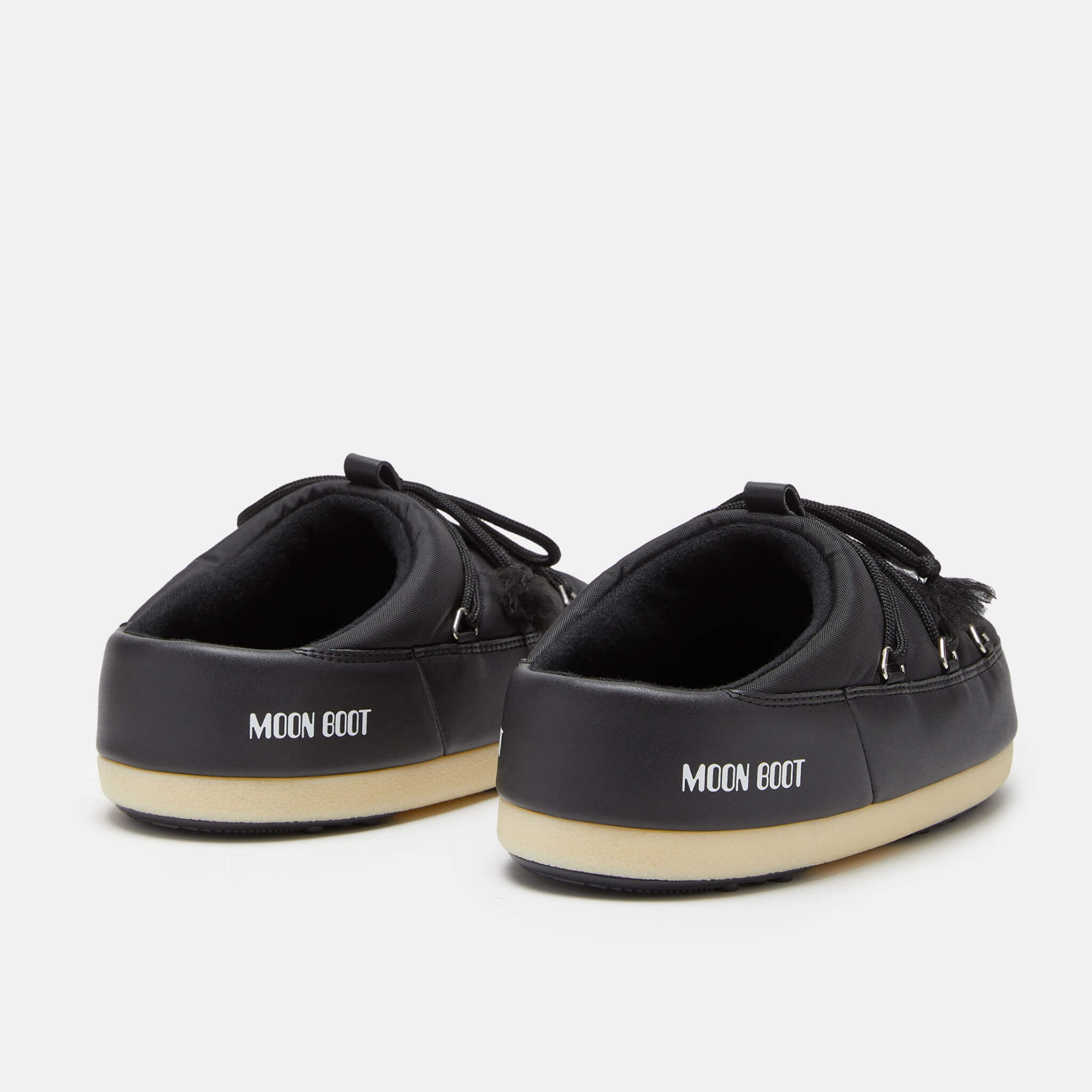 Dámske čierne našuchovačky Moon Boot Evx Mule Nylon