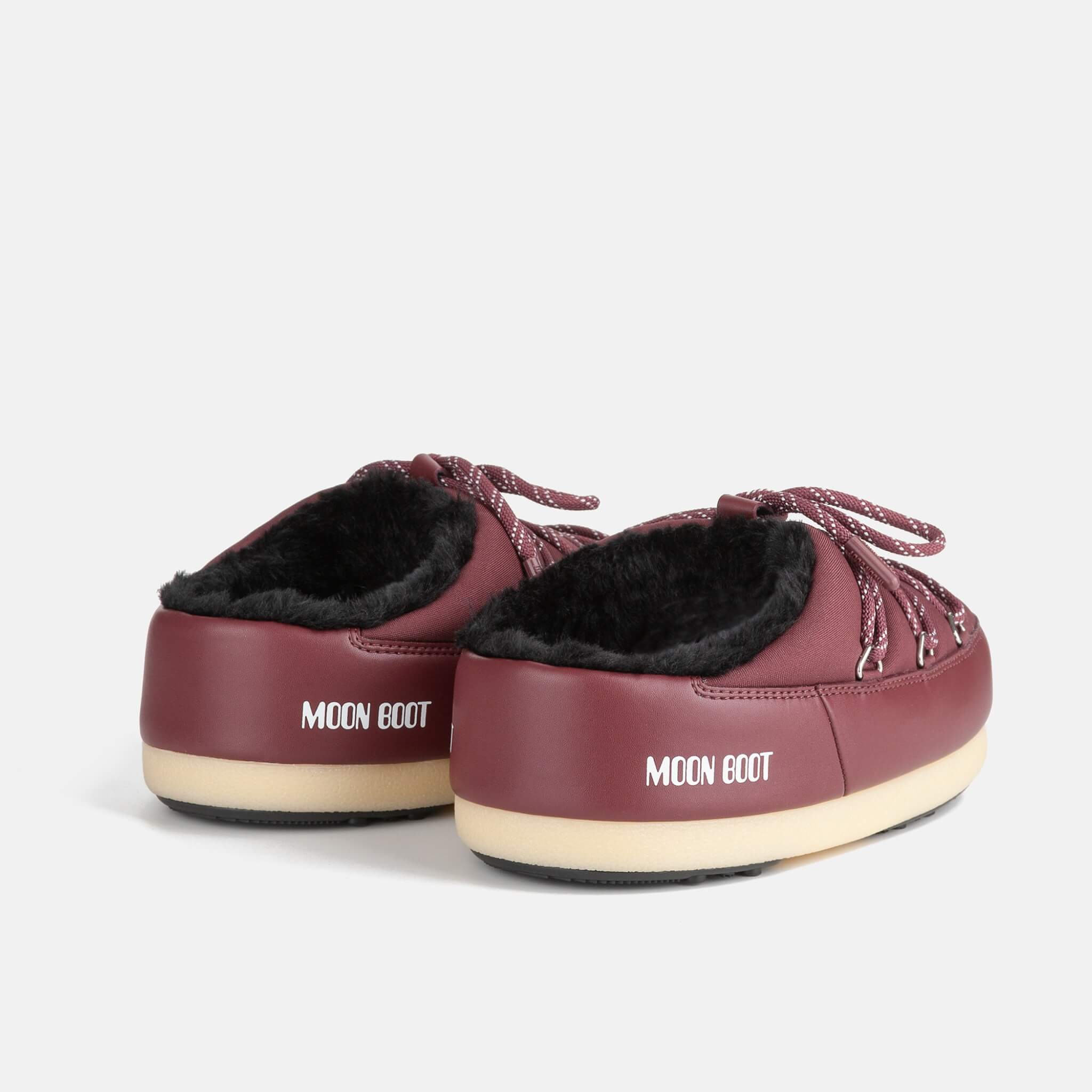 Dámske vínové našuchovačky Moon Boot Evx Mule Nylon