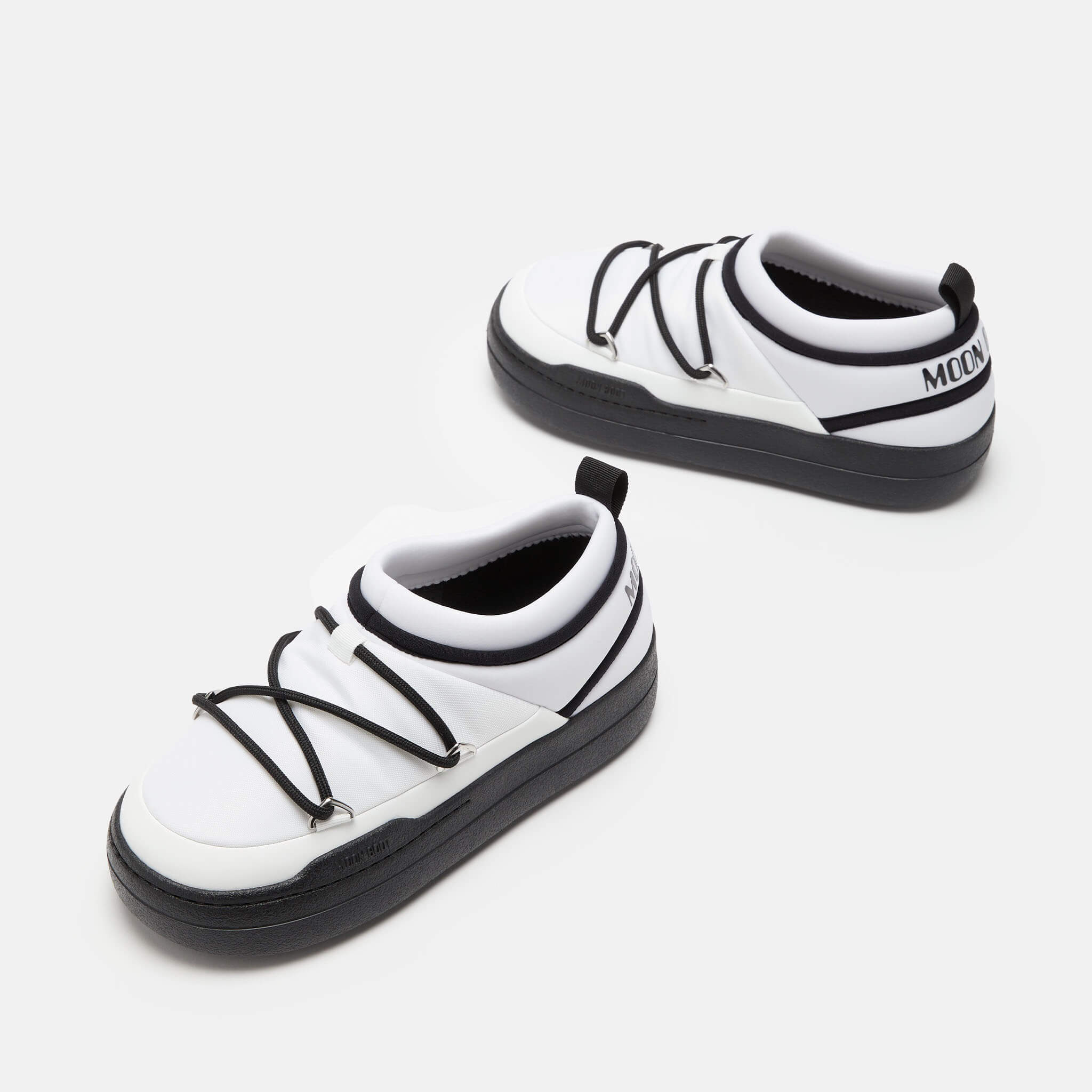 Dámske čierno-biele slip-on Moon Boot Park Icon