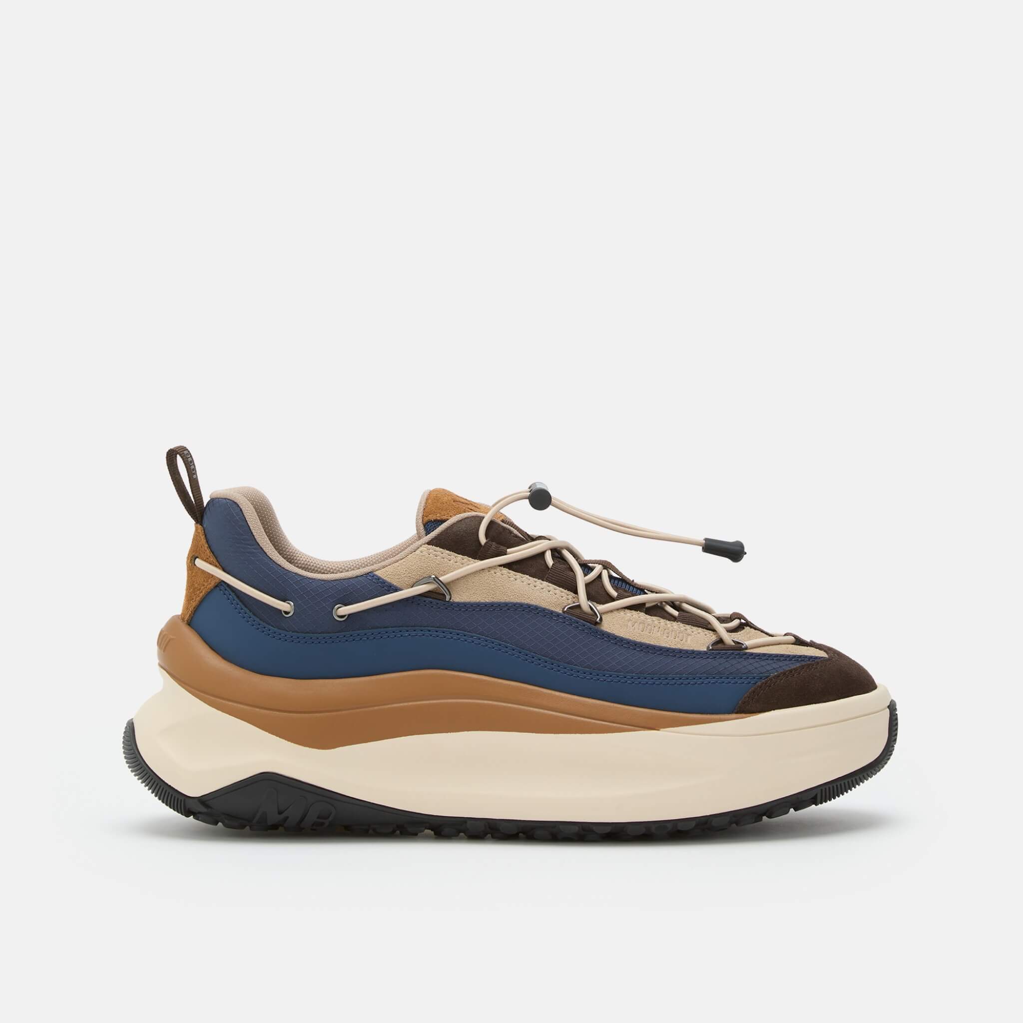 Dámske hnedo-modré tenisky Moon Boot Moon247 Xlace