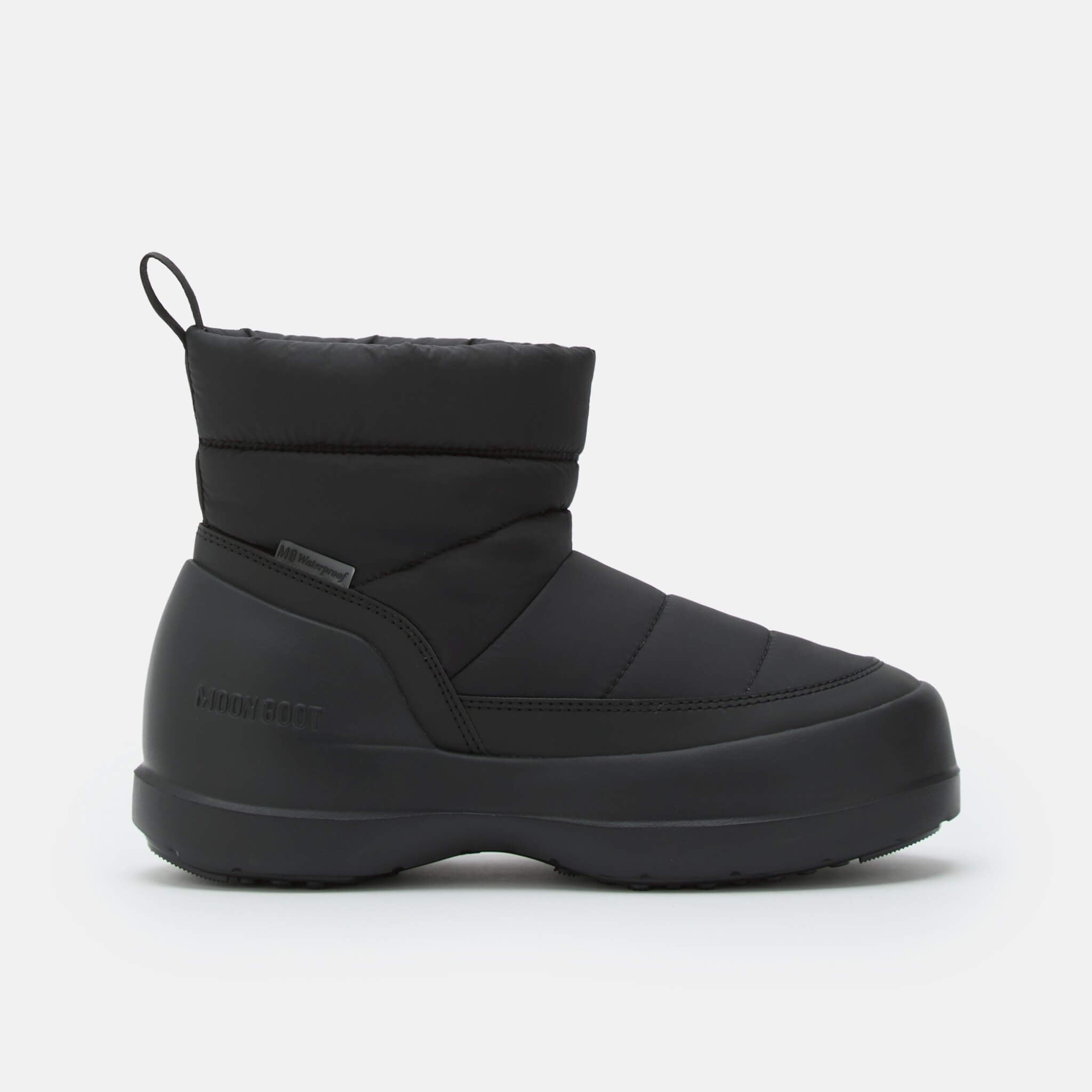 Dámske čierne snehule MooN Boot Mezzaluna Puffy WP