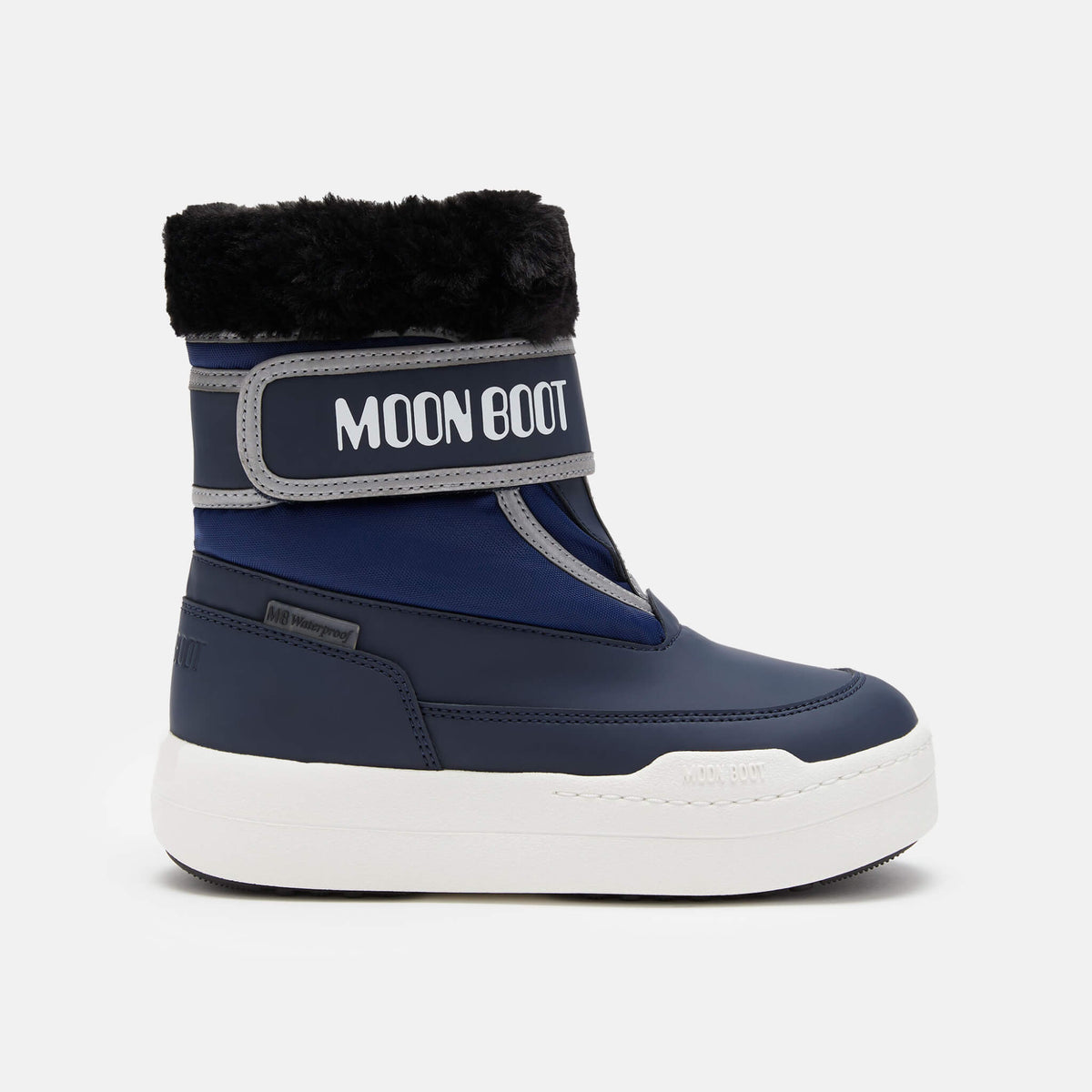Detské modré snehule Moon Boot JR Park Strap