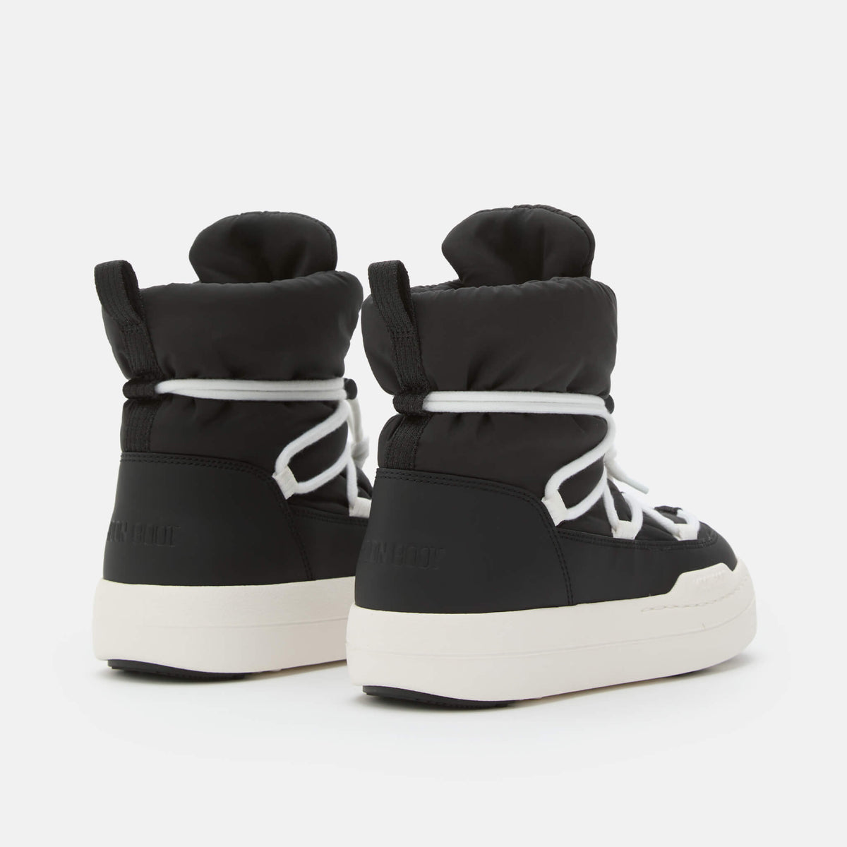 Detské čierne snehule Moon Boot JR Park Lace Mid