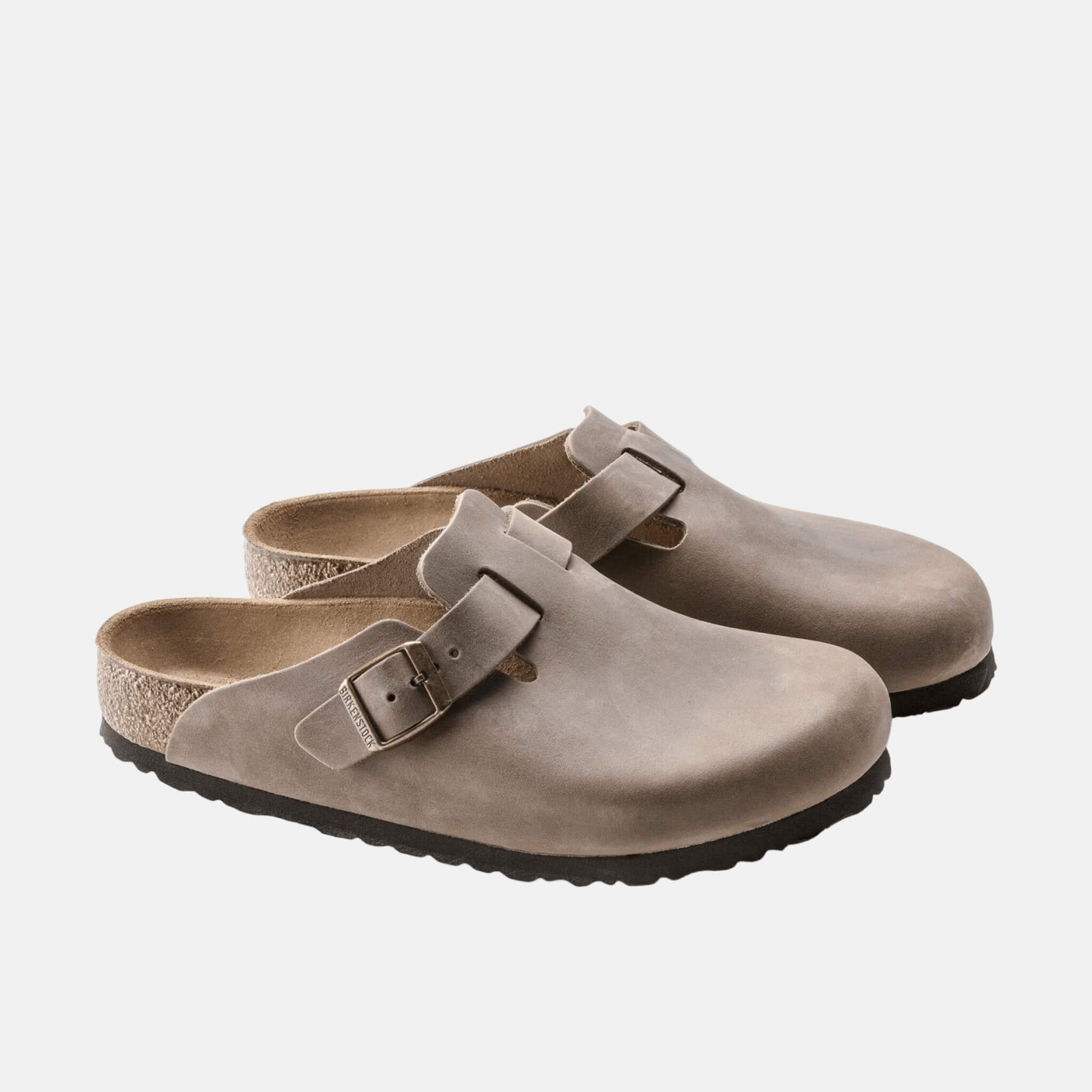 Hnedé Regular Šľapky Boston Natural Leather Oiled