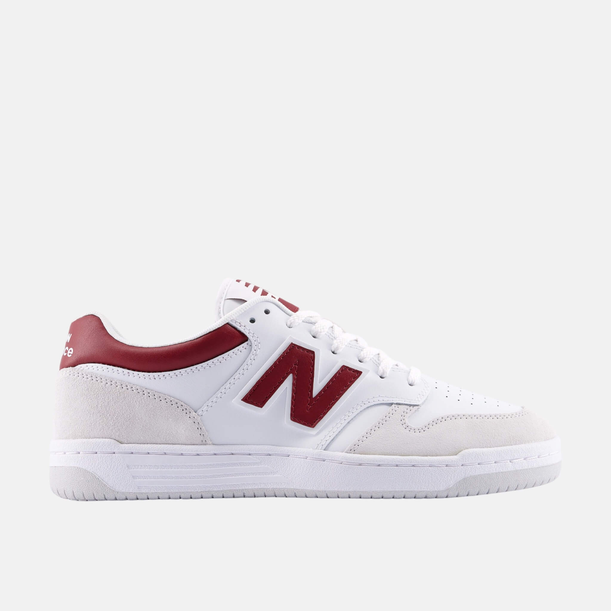 Pánske bielo-červené voľnočasové tenisky New Balance BB480L