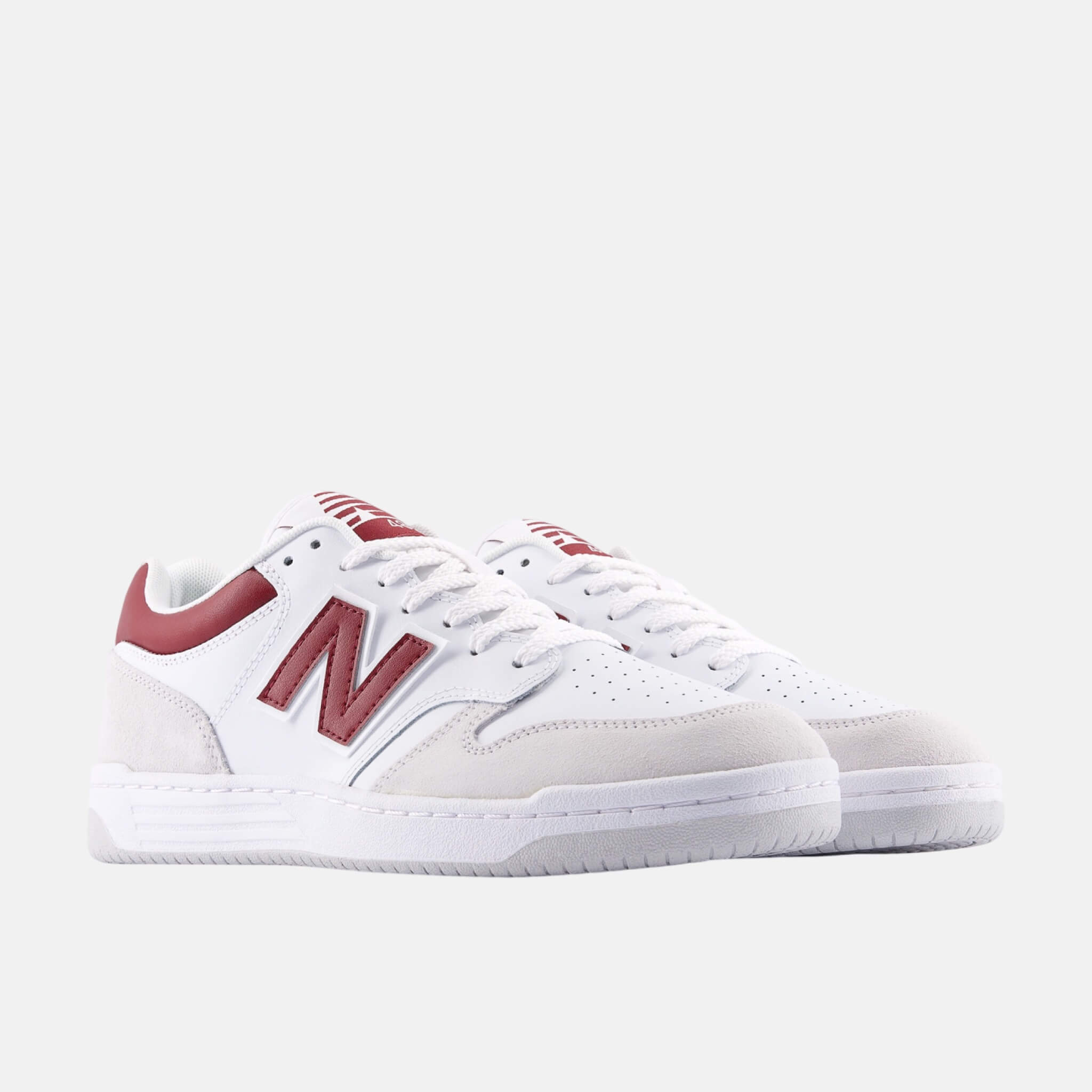 Pánske bielo-červené voľnočasové tenisky New Balance BB480L