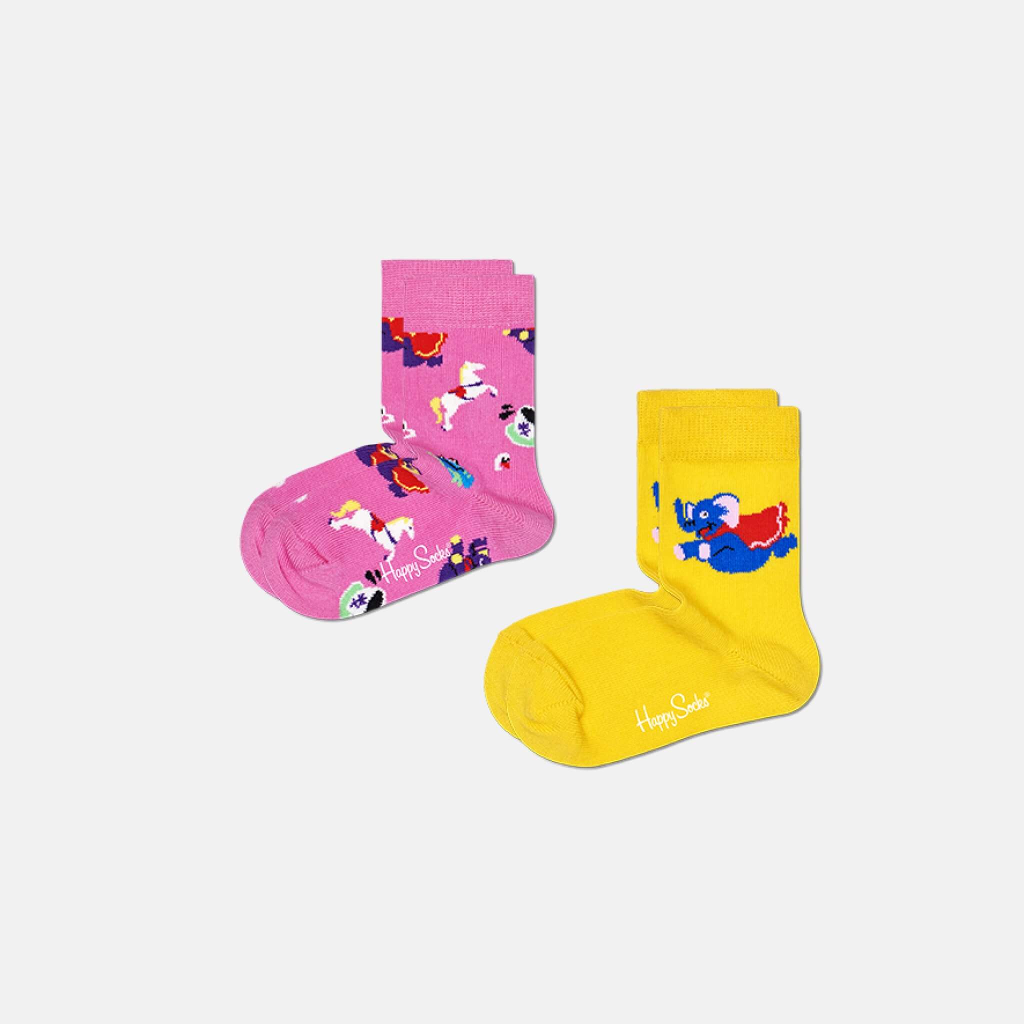 Detské ponožky Happy Socks, vzor Fun Fair - 2 páry