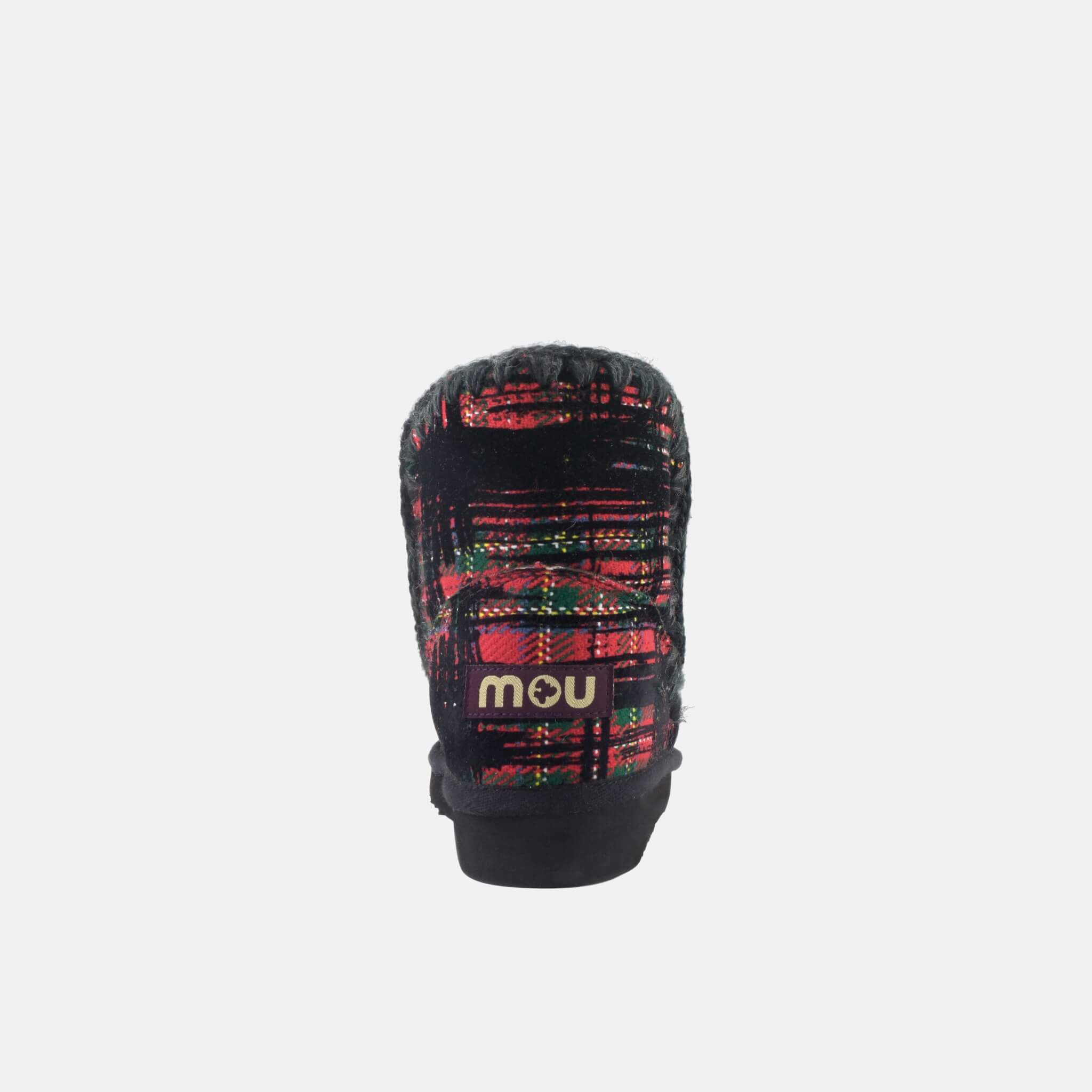 Dámske čierno-červené kapce Mou Eskimo fabric