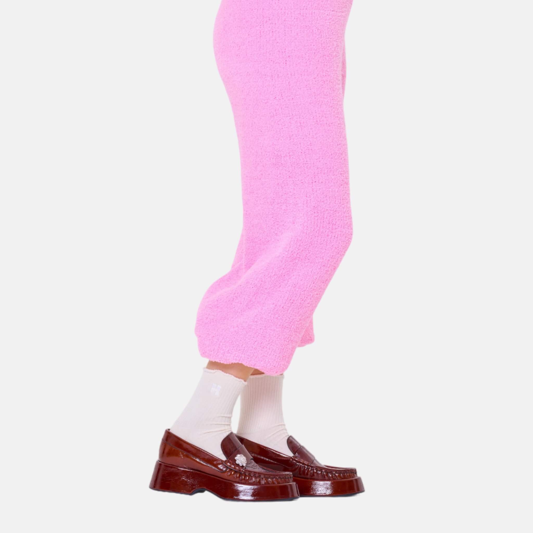 Krémové ponožky s korálkami Happy Socks Beads
