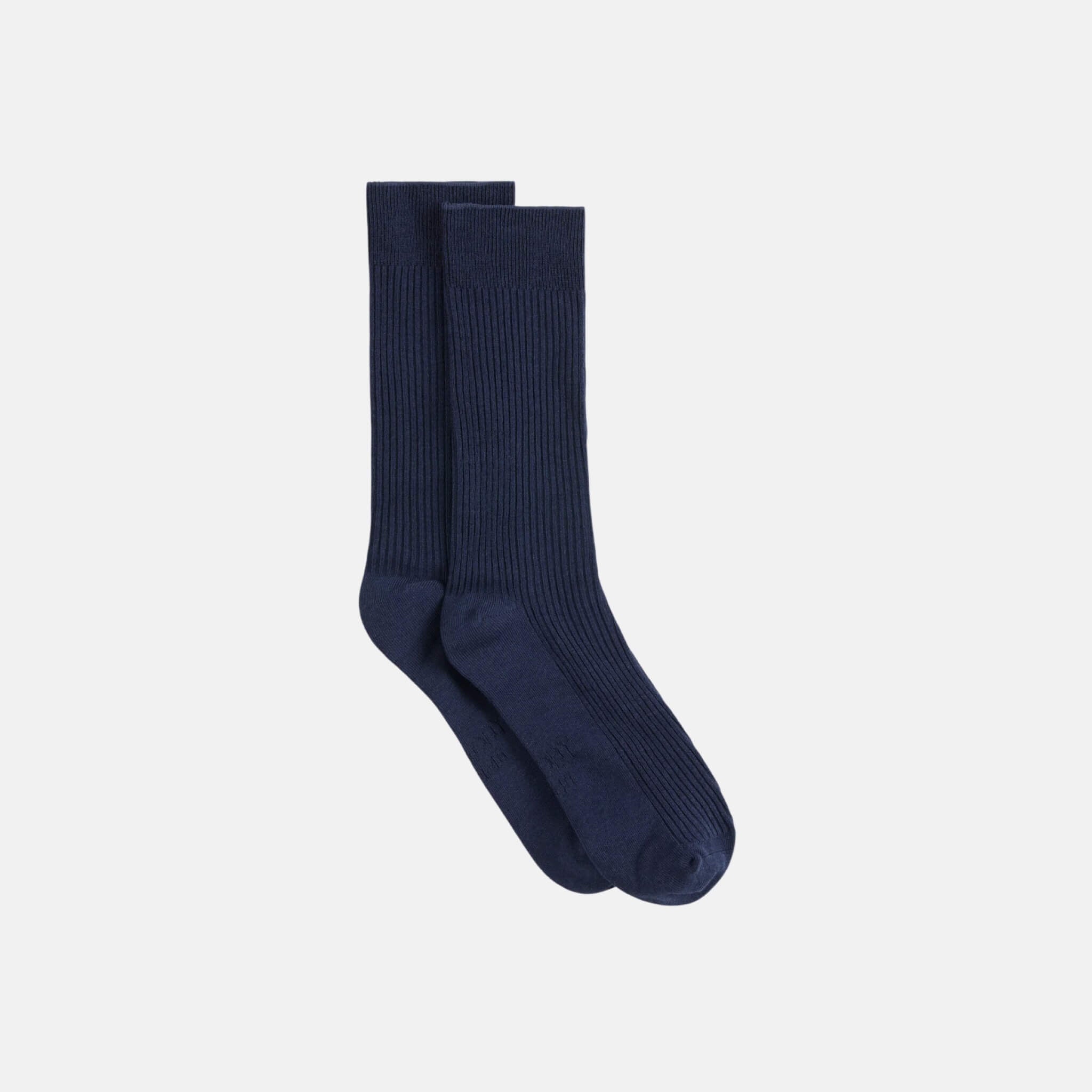 Unisex modré ponožky Boody Ribbed Crew Socks