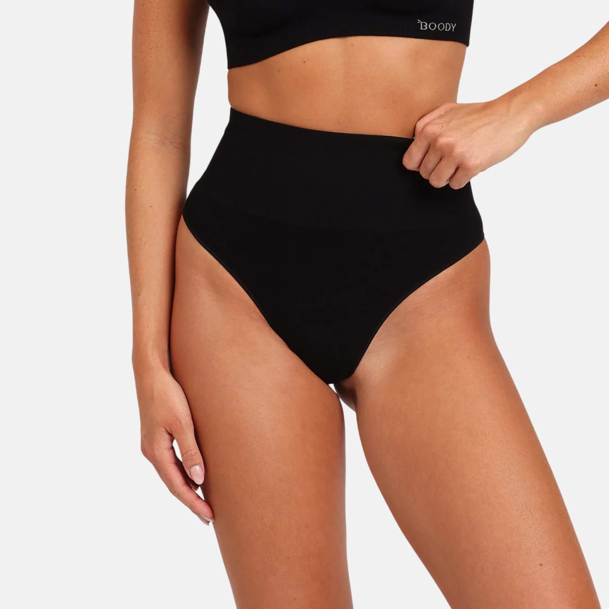 Čierne nohavičky Boody Shaper High Waist G-String