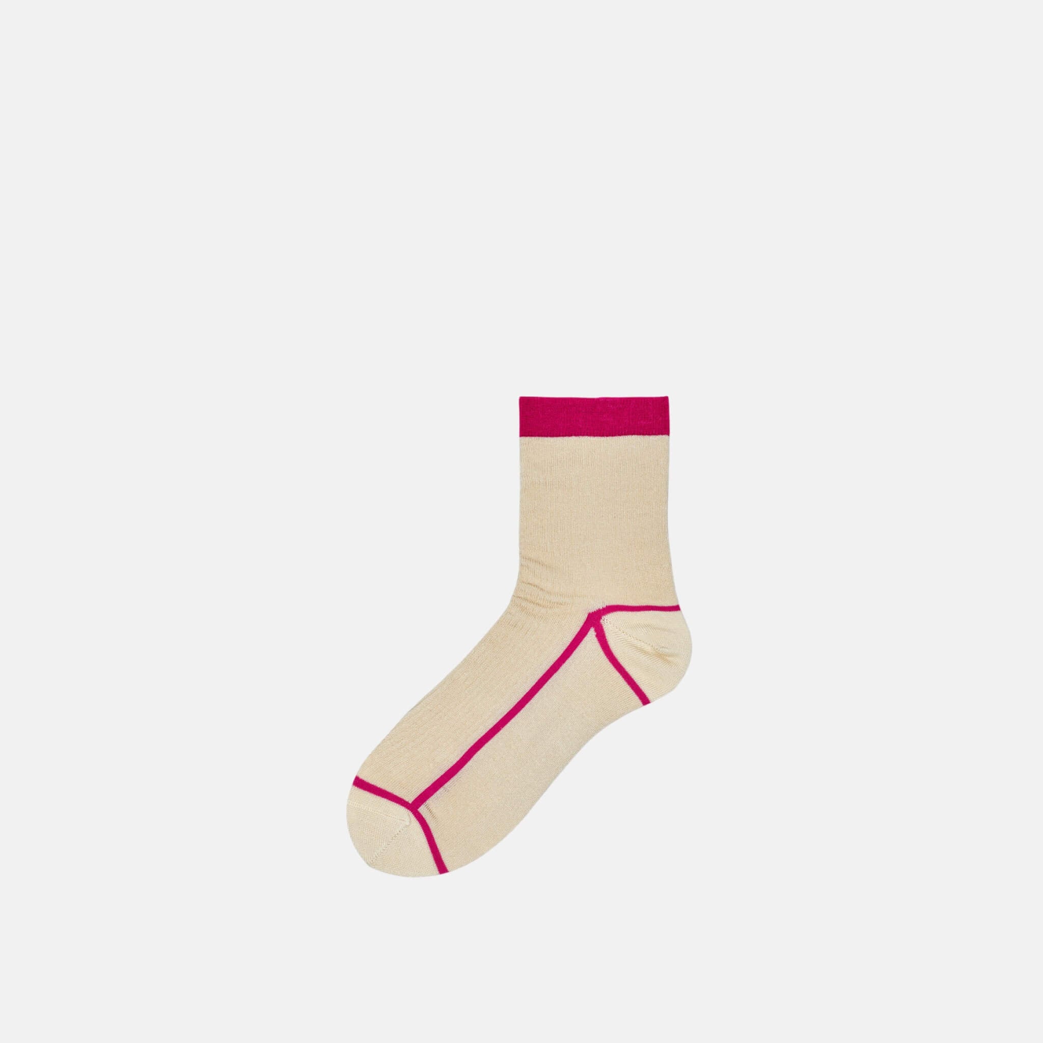 Dámske krémové ponožky Happy Socks Lily // kolekcia Hysteria