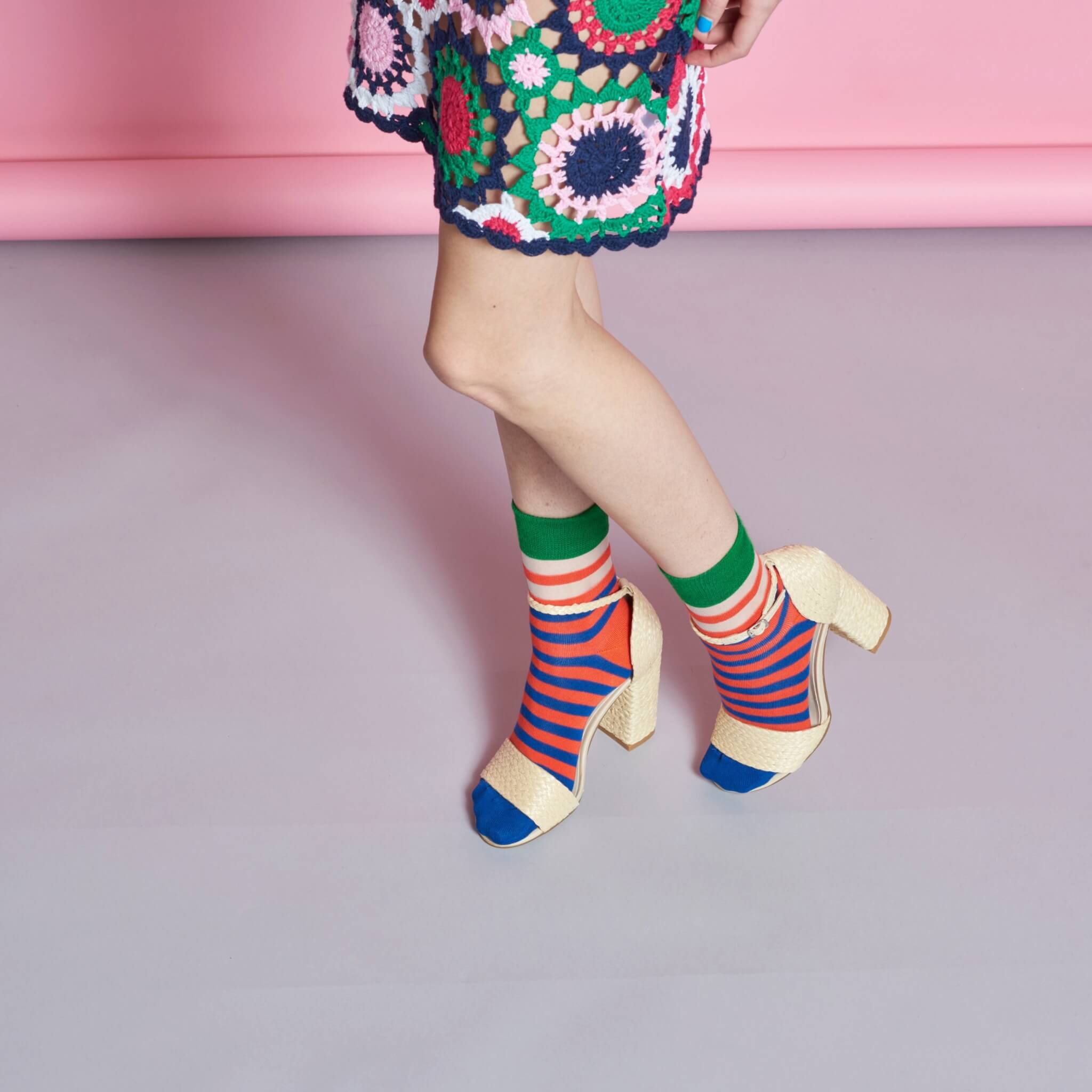 Dámske farebné ponožky Happy Socks Verna // kolekcia Hysteria
