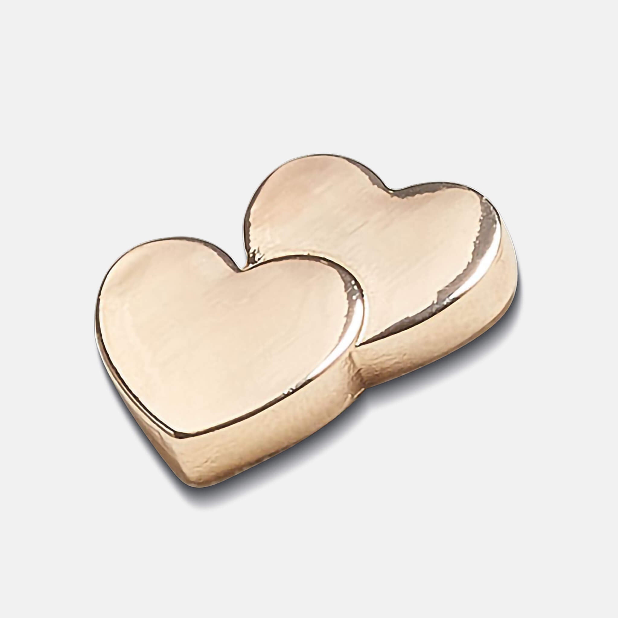 Odznačik Jibbitz – Gold Double Heart