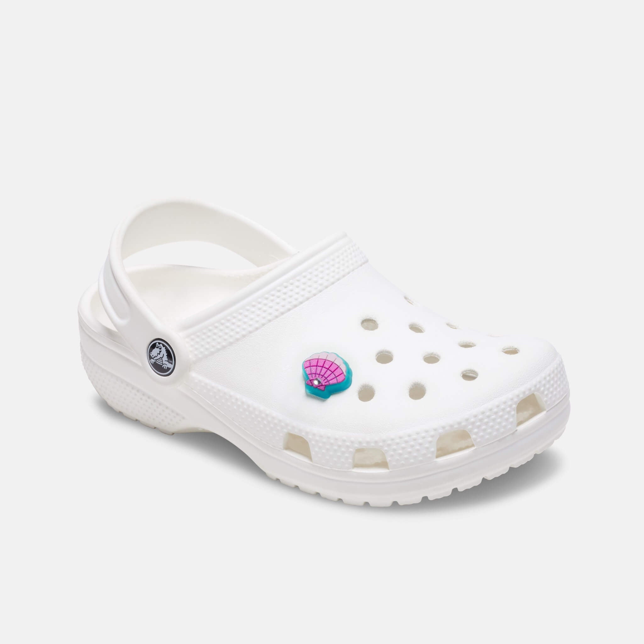 Odznačik Jibbitz – Pink Seashell with Gem