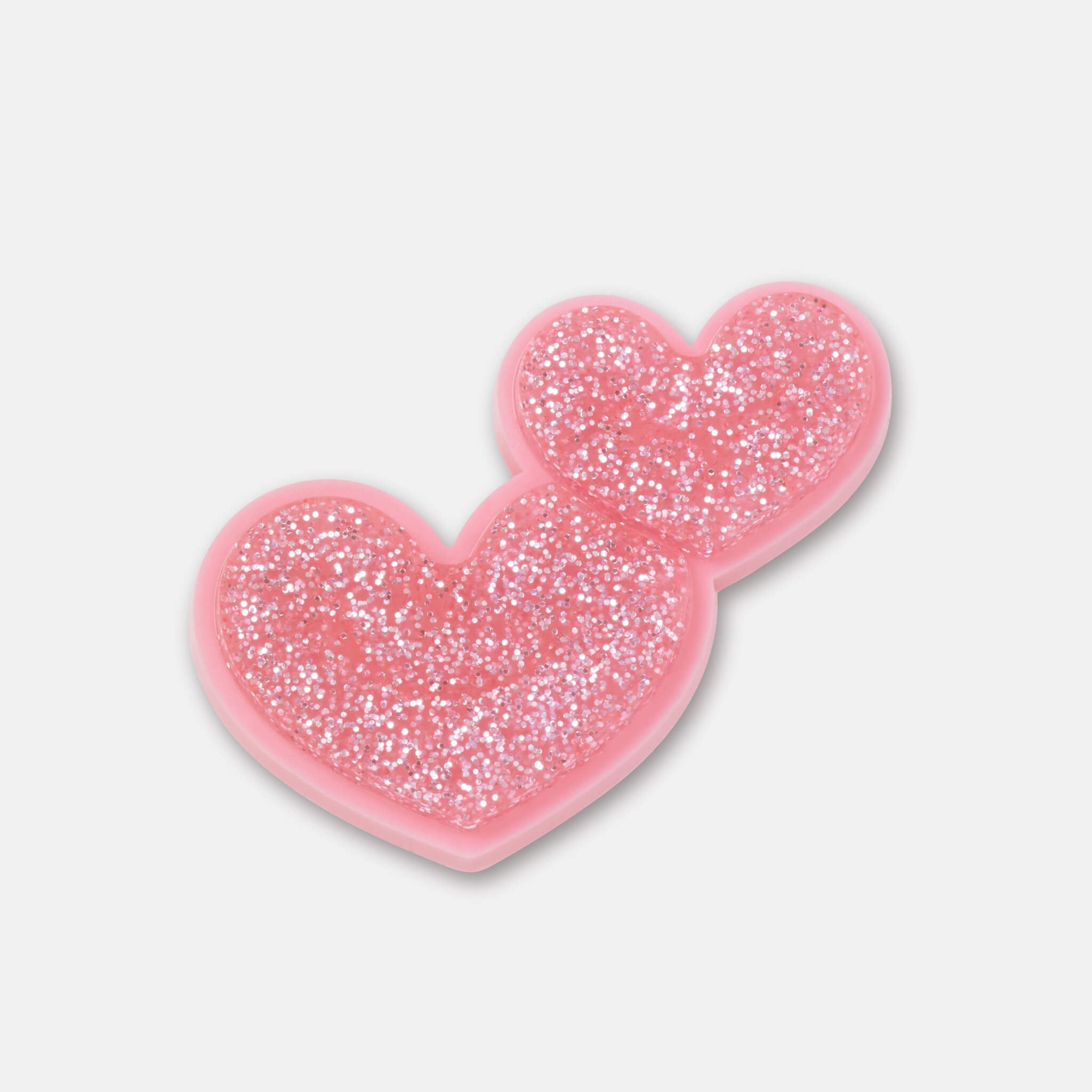 Odznačik Jibbitz – Glitter Heart Duo