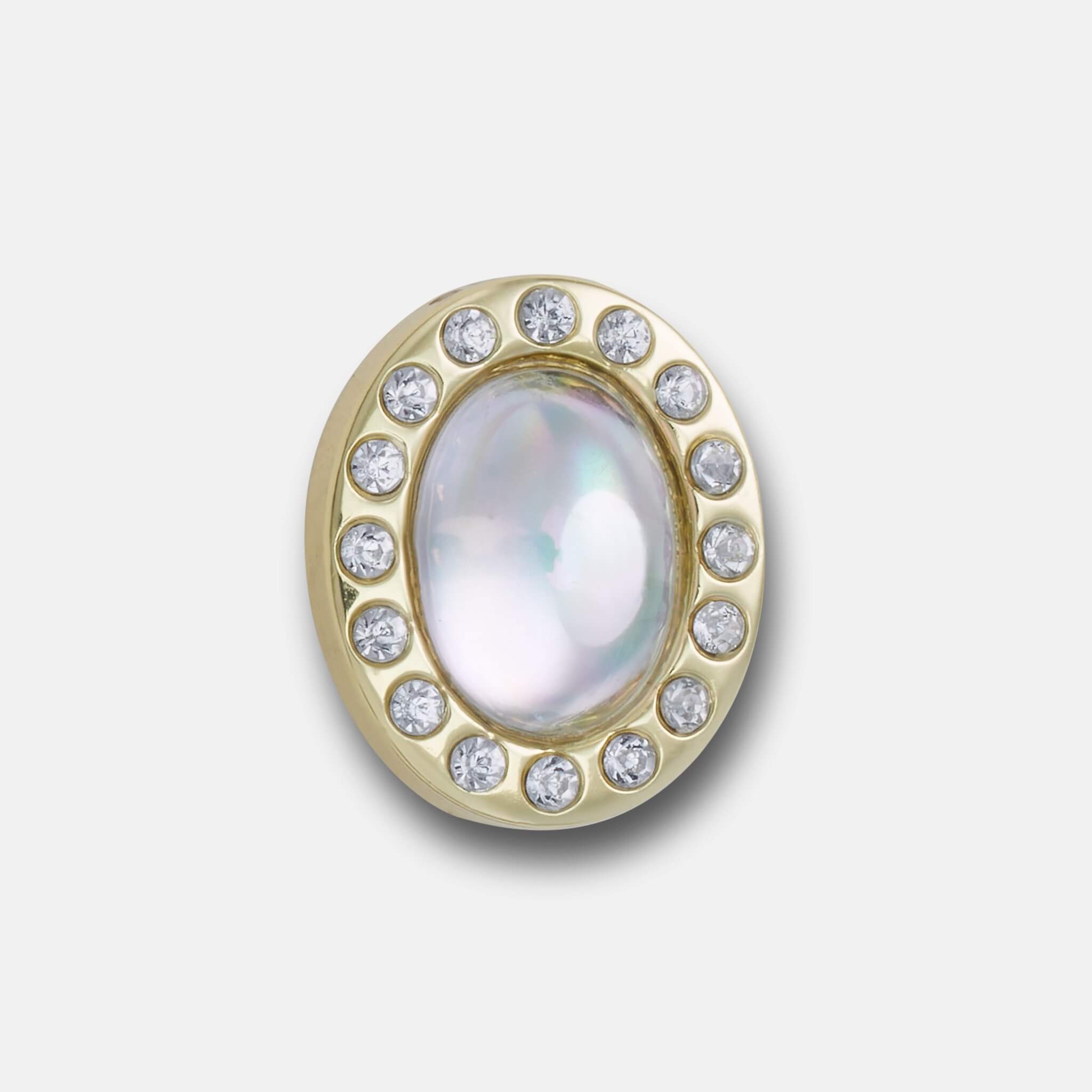 Odznačik Jibbitz – Tiny White Circle Gem