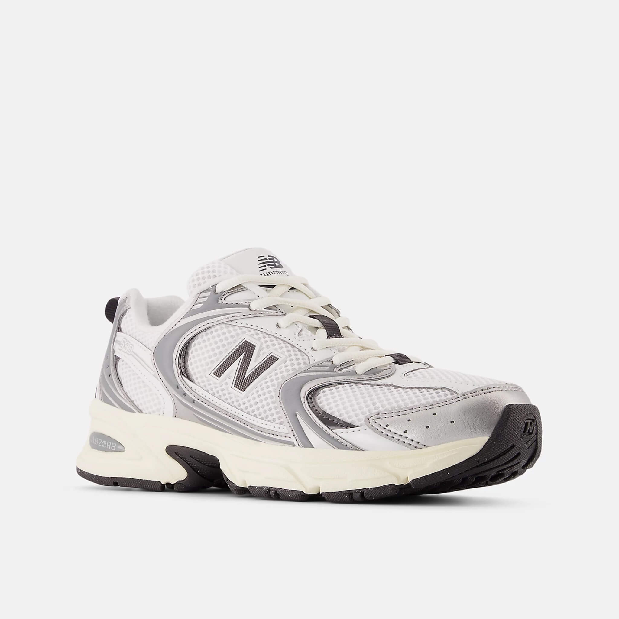 Unisex šedo-biele voľnočasové tenisky New Balance U530