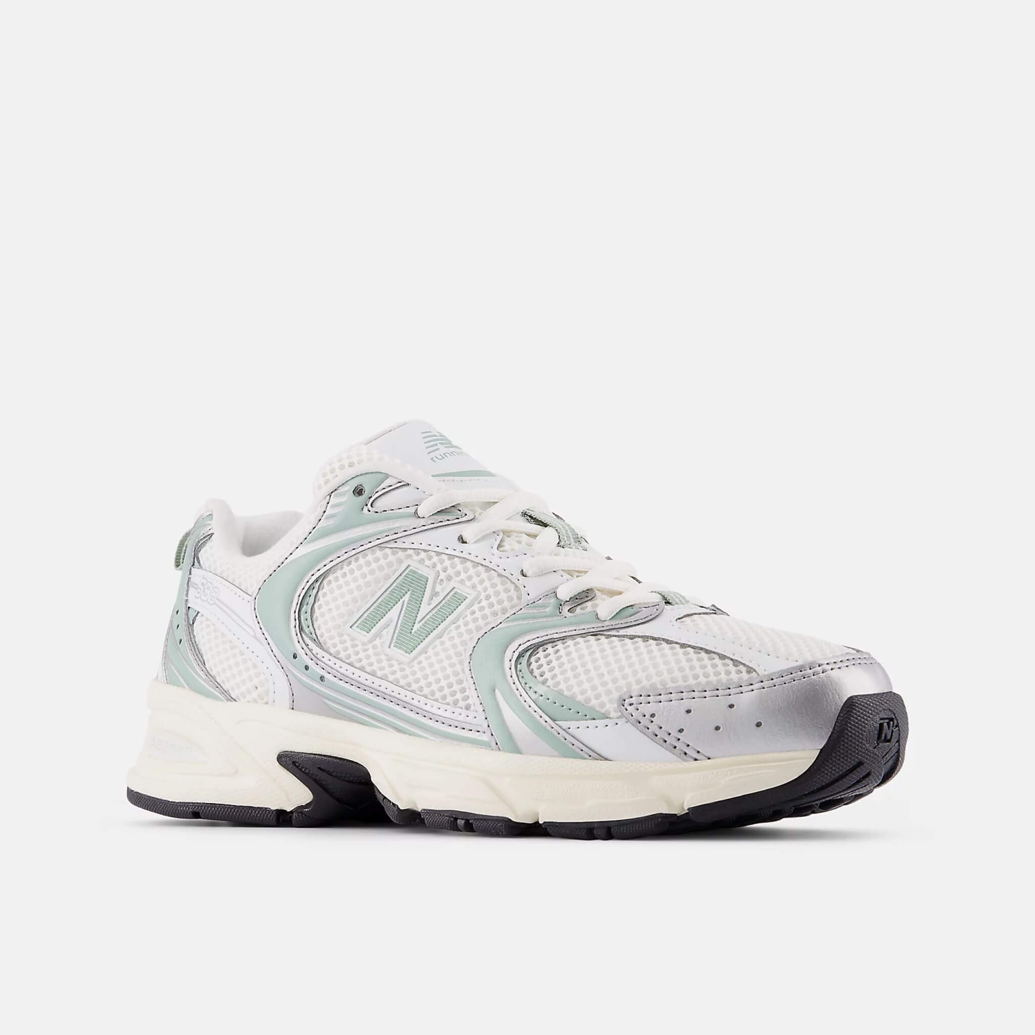 Unisex šedo-zelené voľnočasové New Balance U530