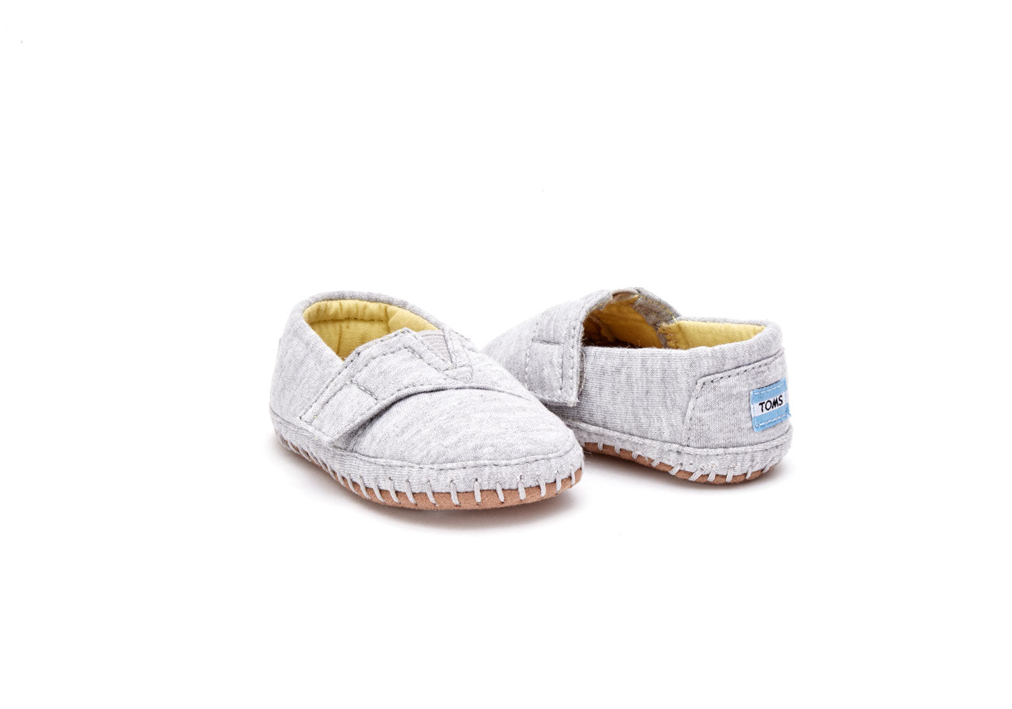 Detské šedé TOMS Jersey Tiny Crib Alpargata