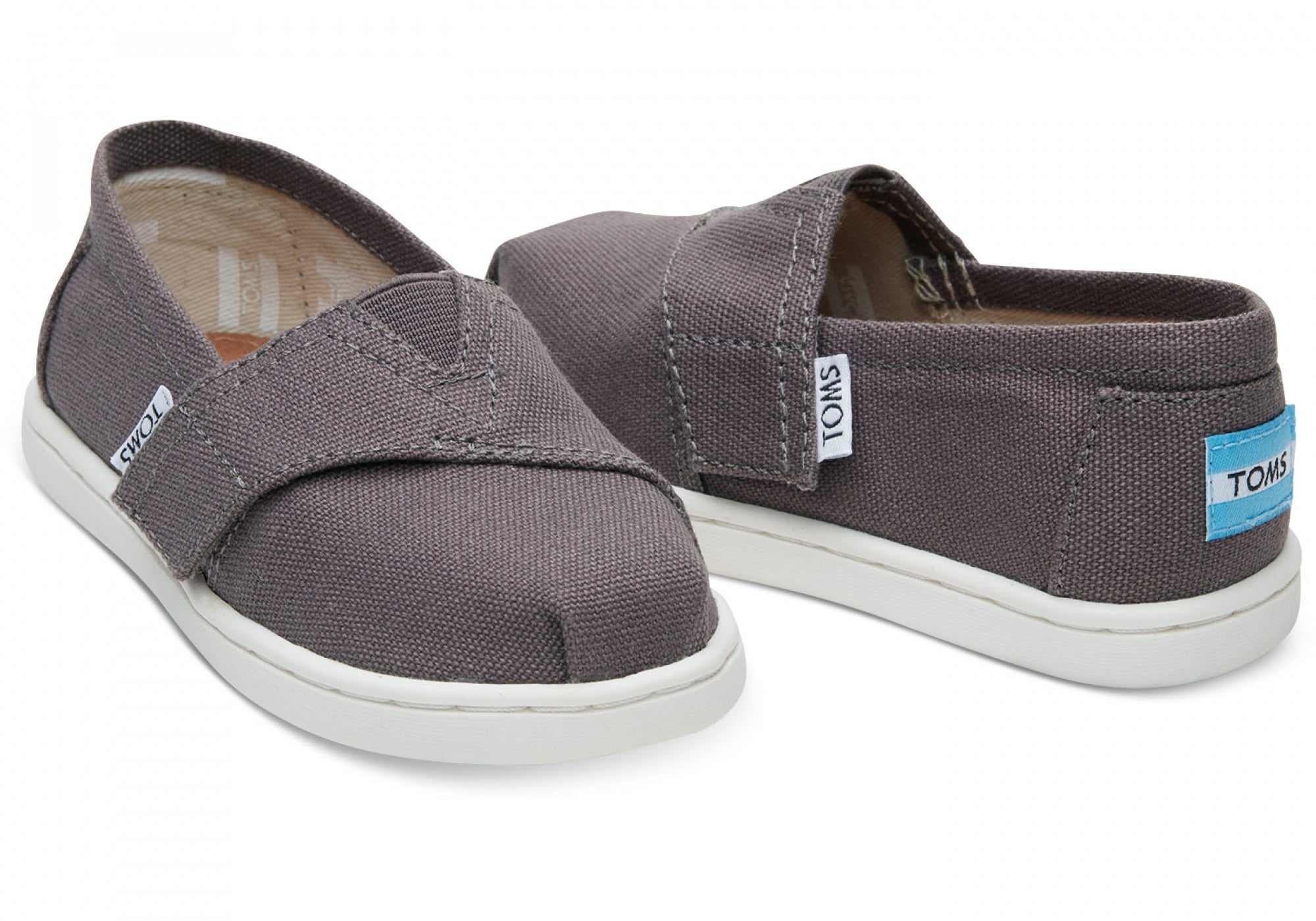 Detské sivé TOMS Core Classics Tiny Alpargata