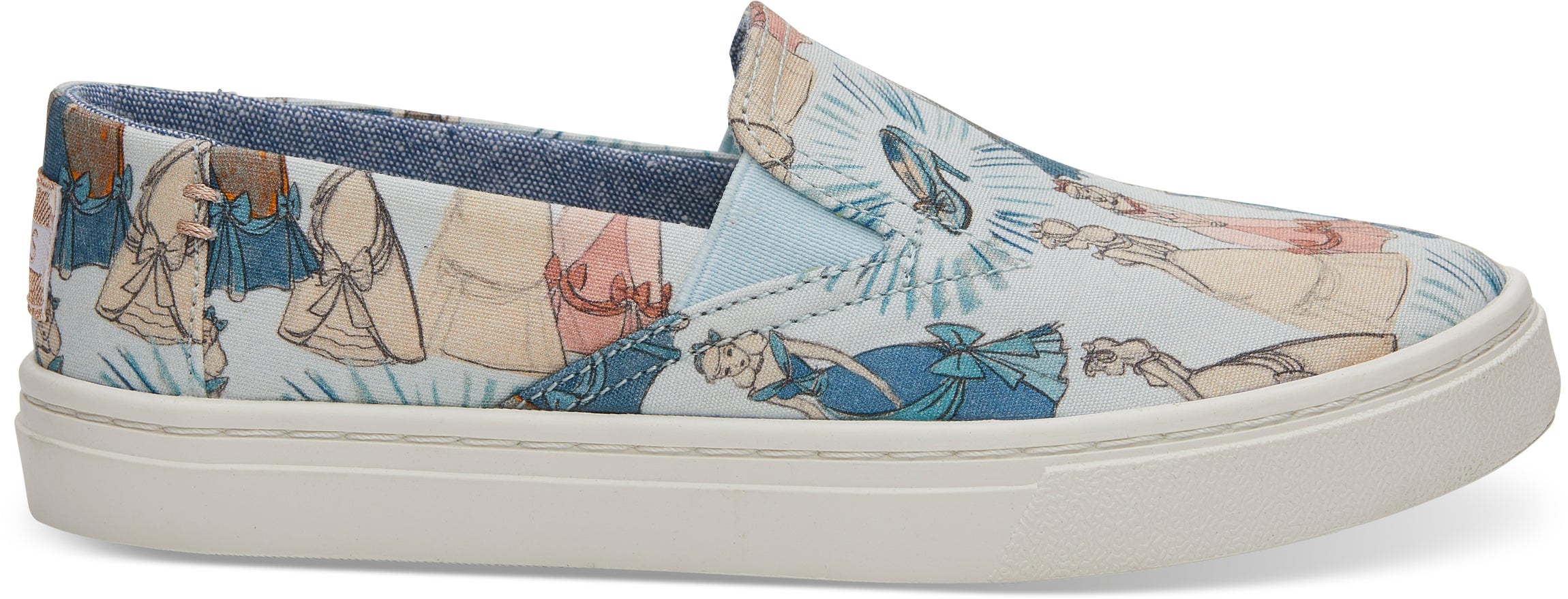 Detské slipony TOMS Cinderella Youth Luca