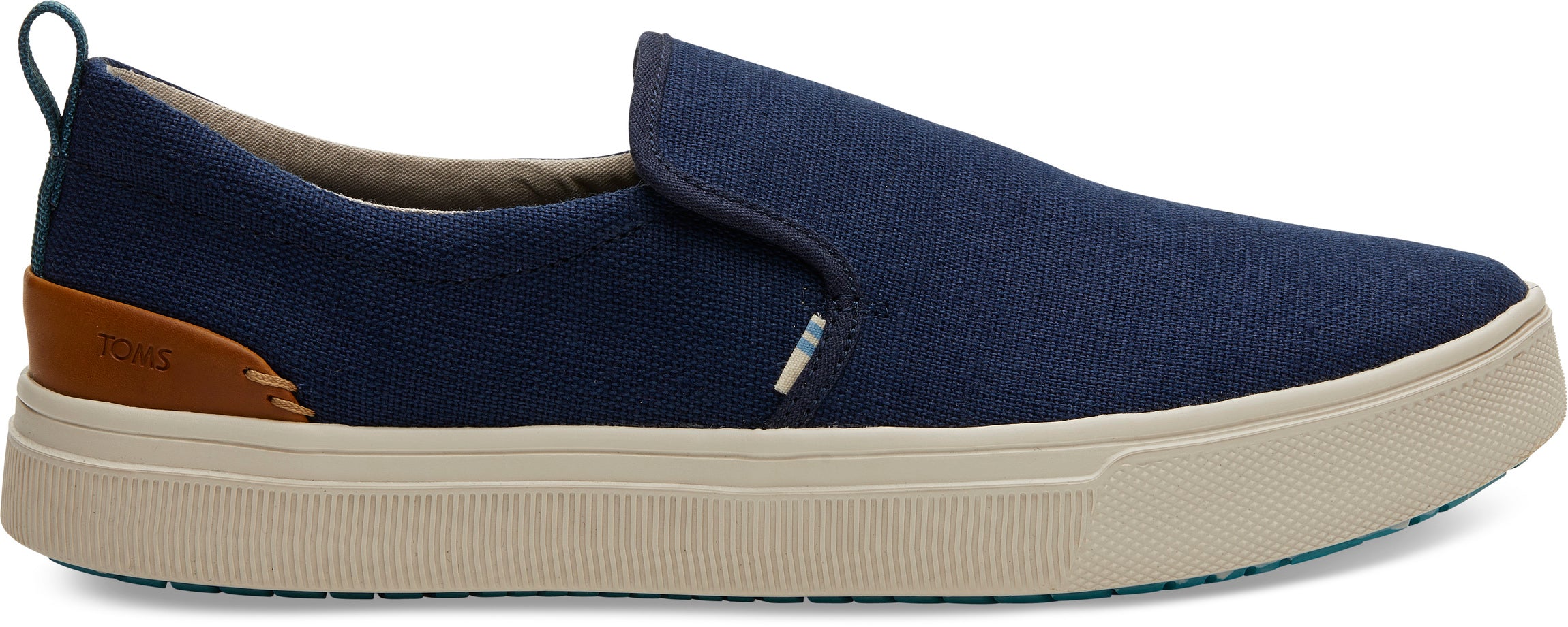 Pánske tmavo modré TOMS Canvas TRVL Lite Slip-On