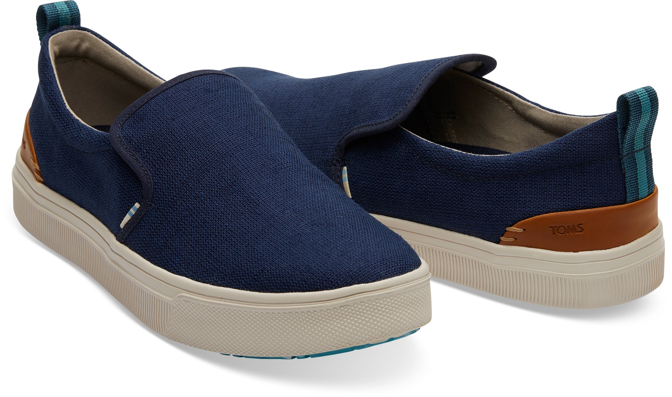 Pánske tmavo modré TOMS Canvas TRVL Lite Slip-On
