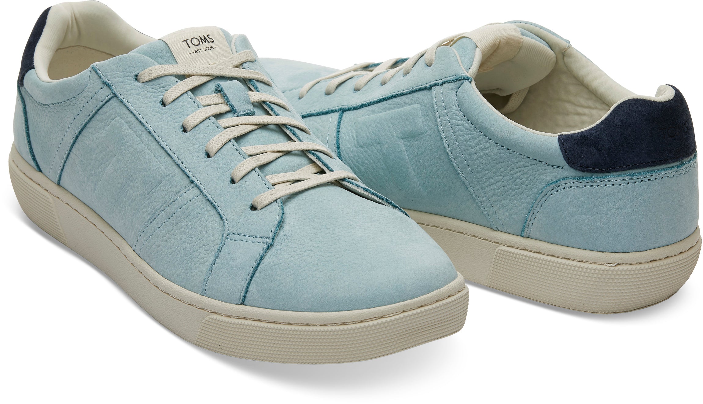 Pánske svetlo modré tenisky TOMS Leandro Leather Sneakers