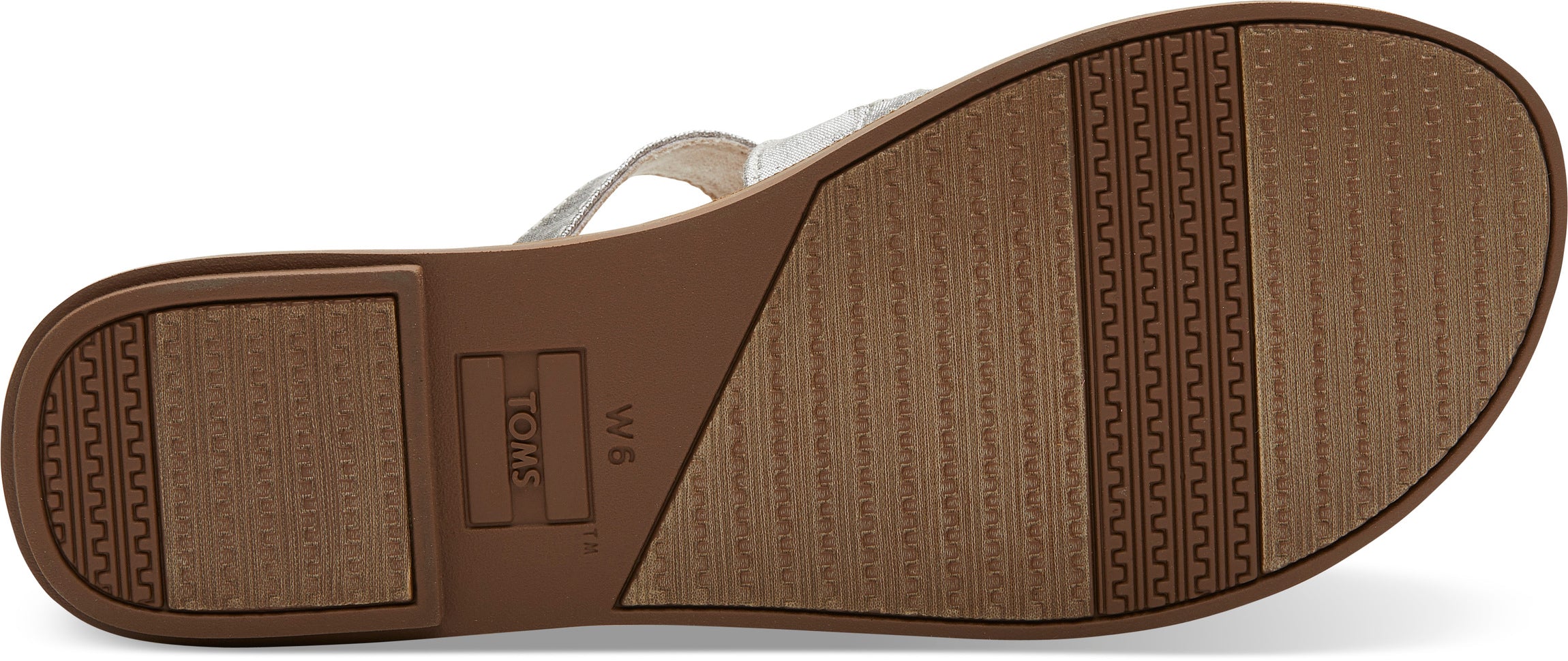 Dámske strieborné sandálky TOMS Silver Metallic Sicily Sandals
