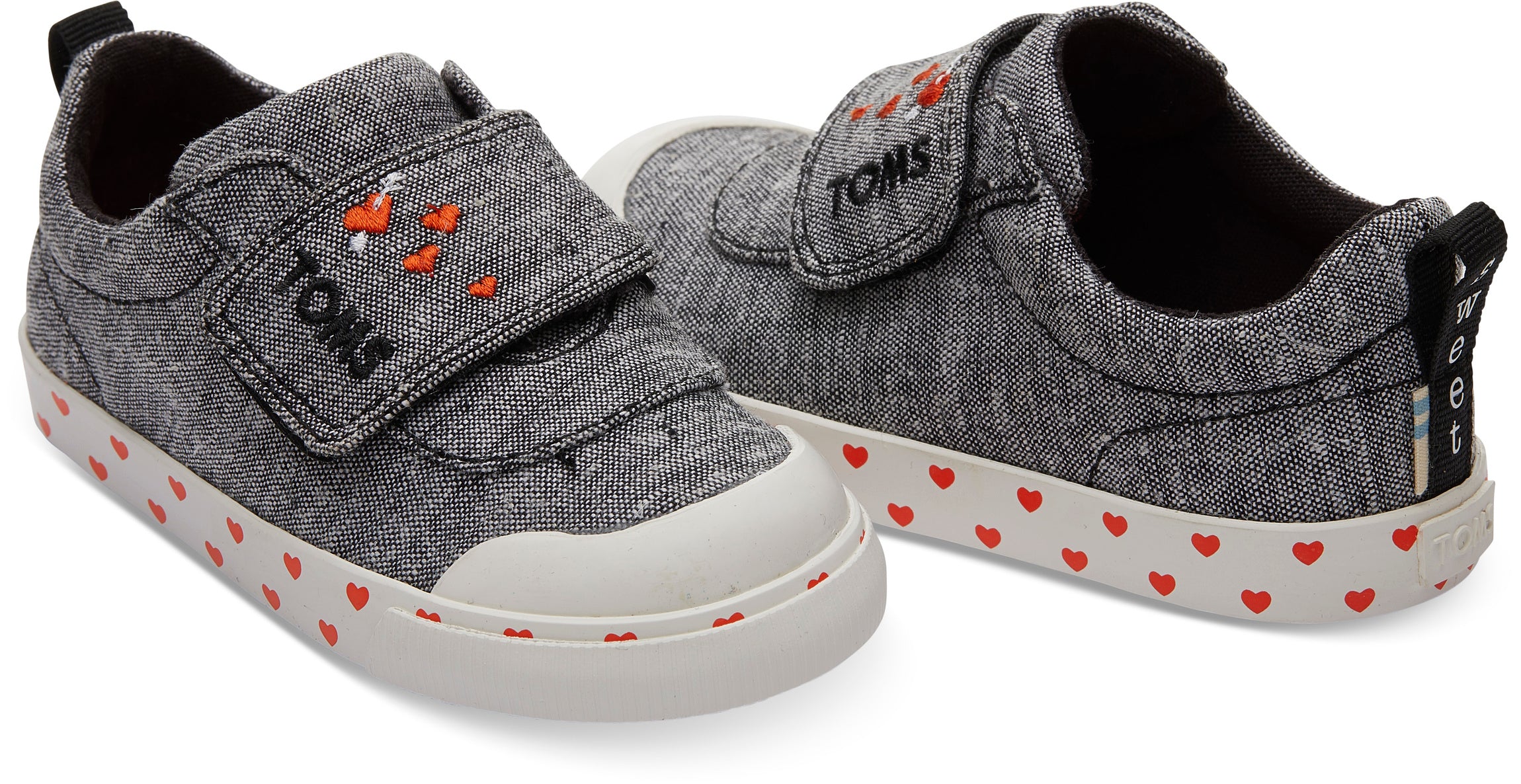 Detské šedé tenisky TOMS Tiny Sweethart Doheny Sneakers