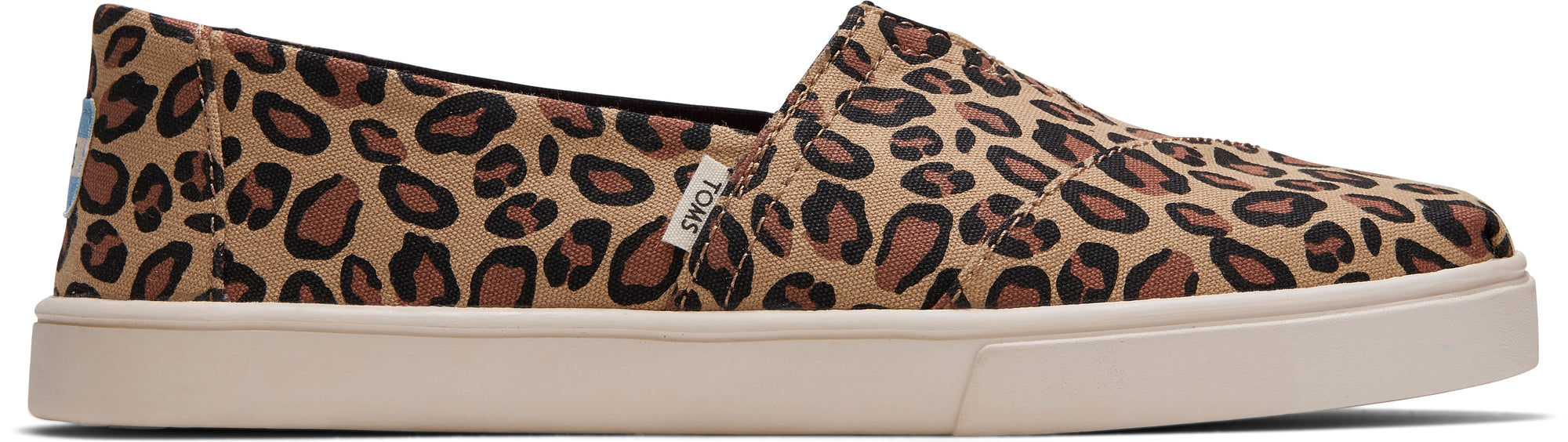 Dámske hnedé espadrilky s leopardím vzorom TOMS Alpargata Cupsole
