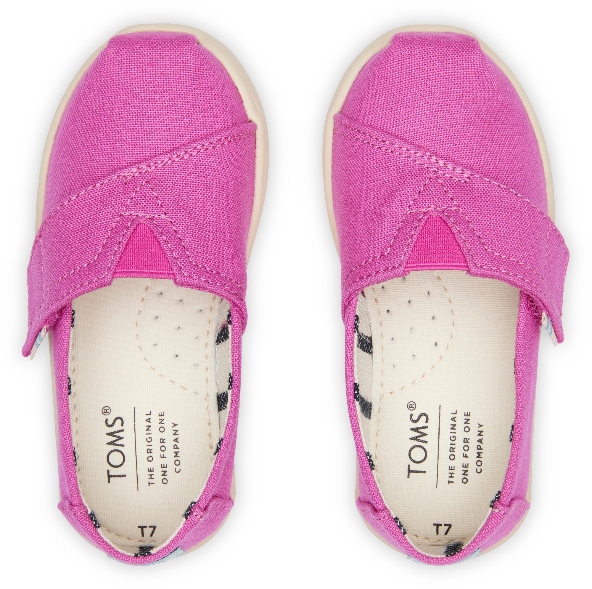 Detské ružové espadrilky TOMS Tiny Alpargata