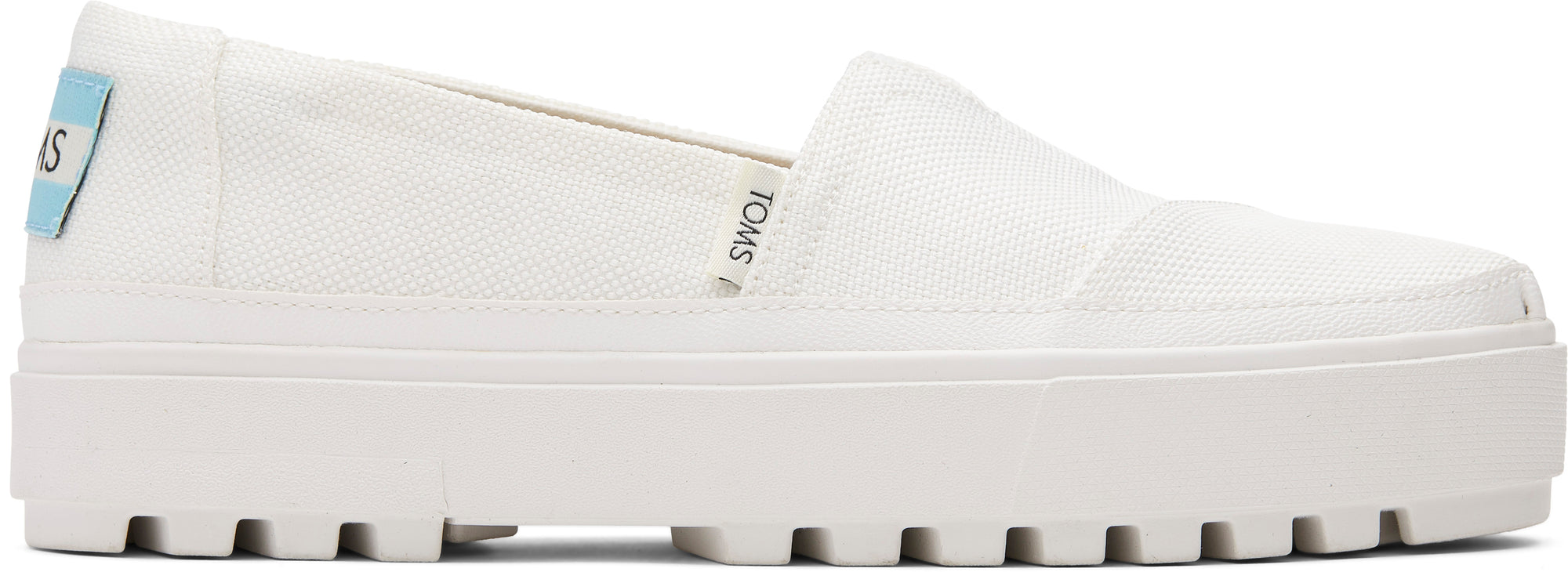 Dámske biele slip-on TOMS Alpargata Lug