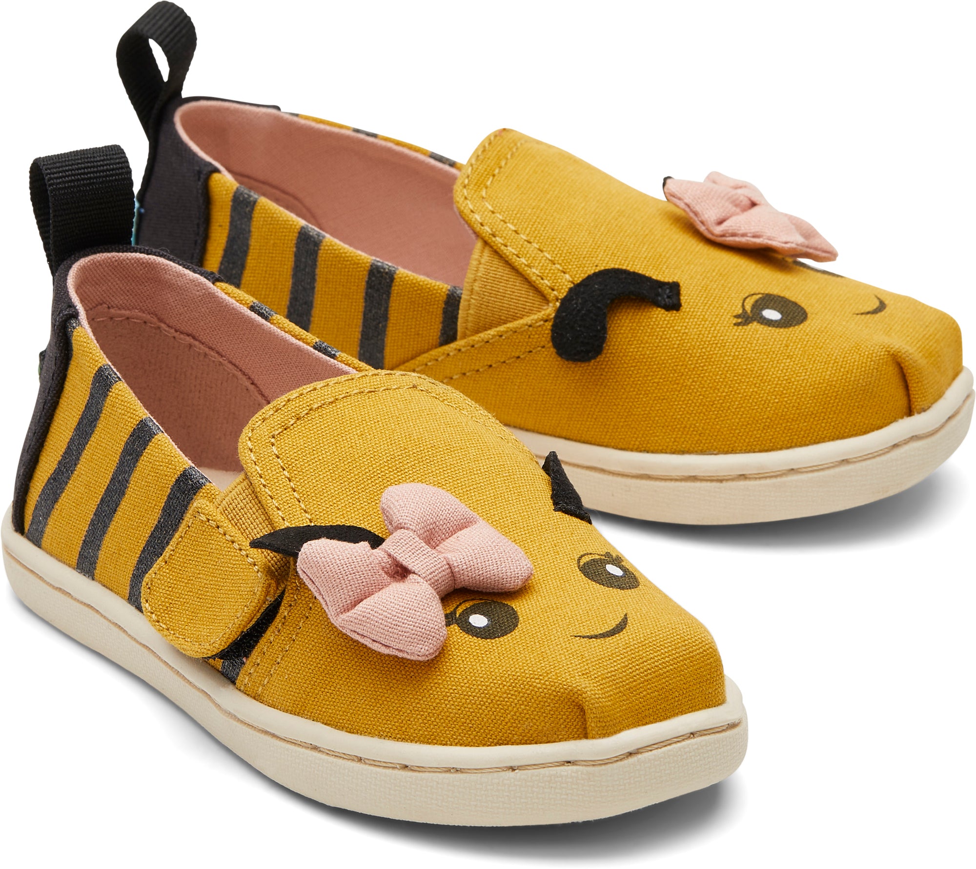 Detské žlté espadrilky TOMS Tiny Alpargata Twin Gore