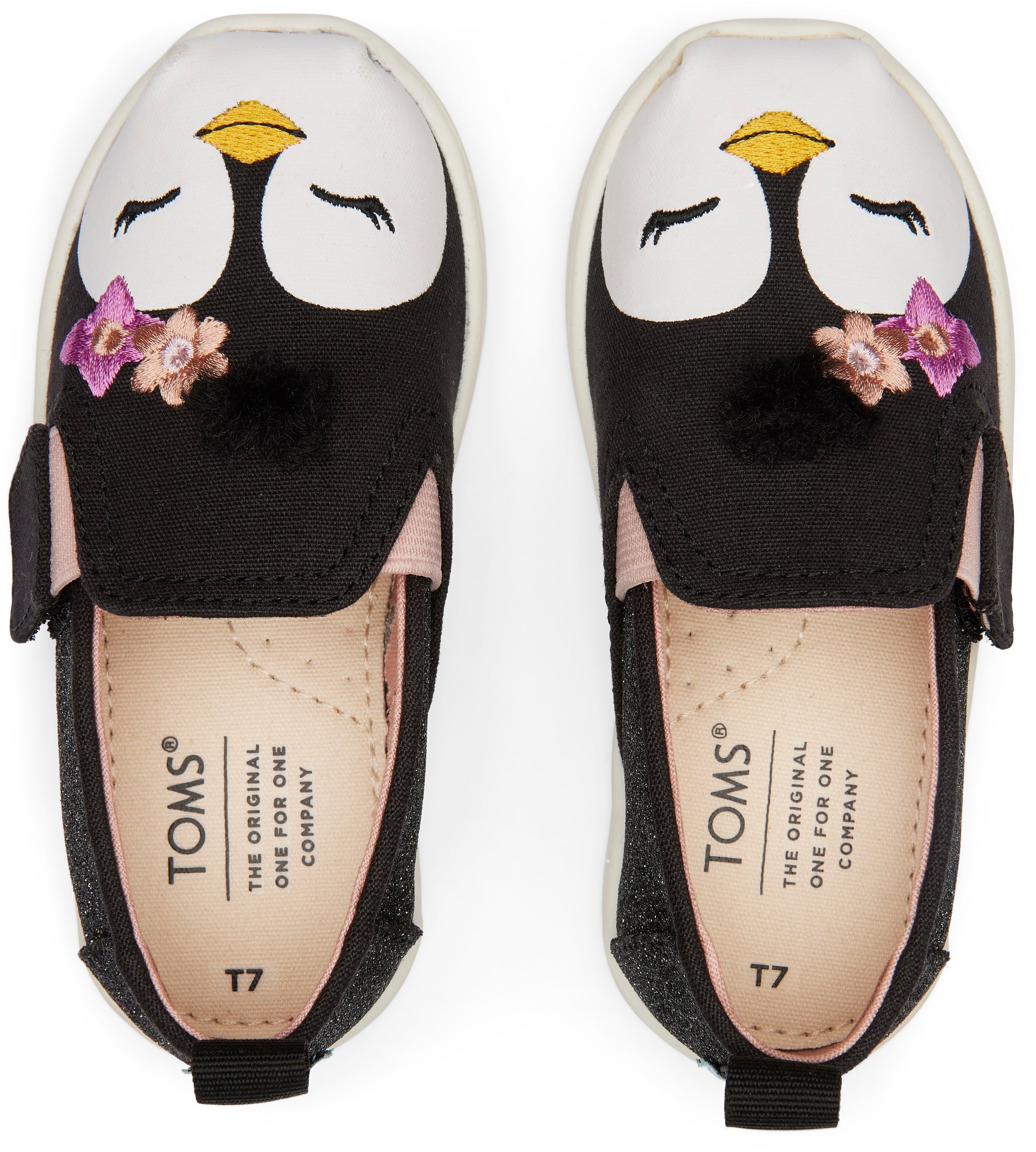 Detské čierne espadrilky TOMS Tiny Alpargata Twin Gore