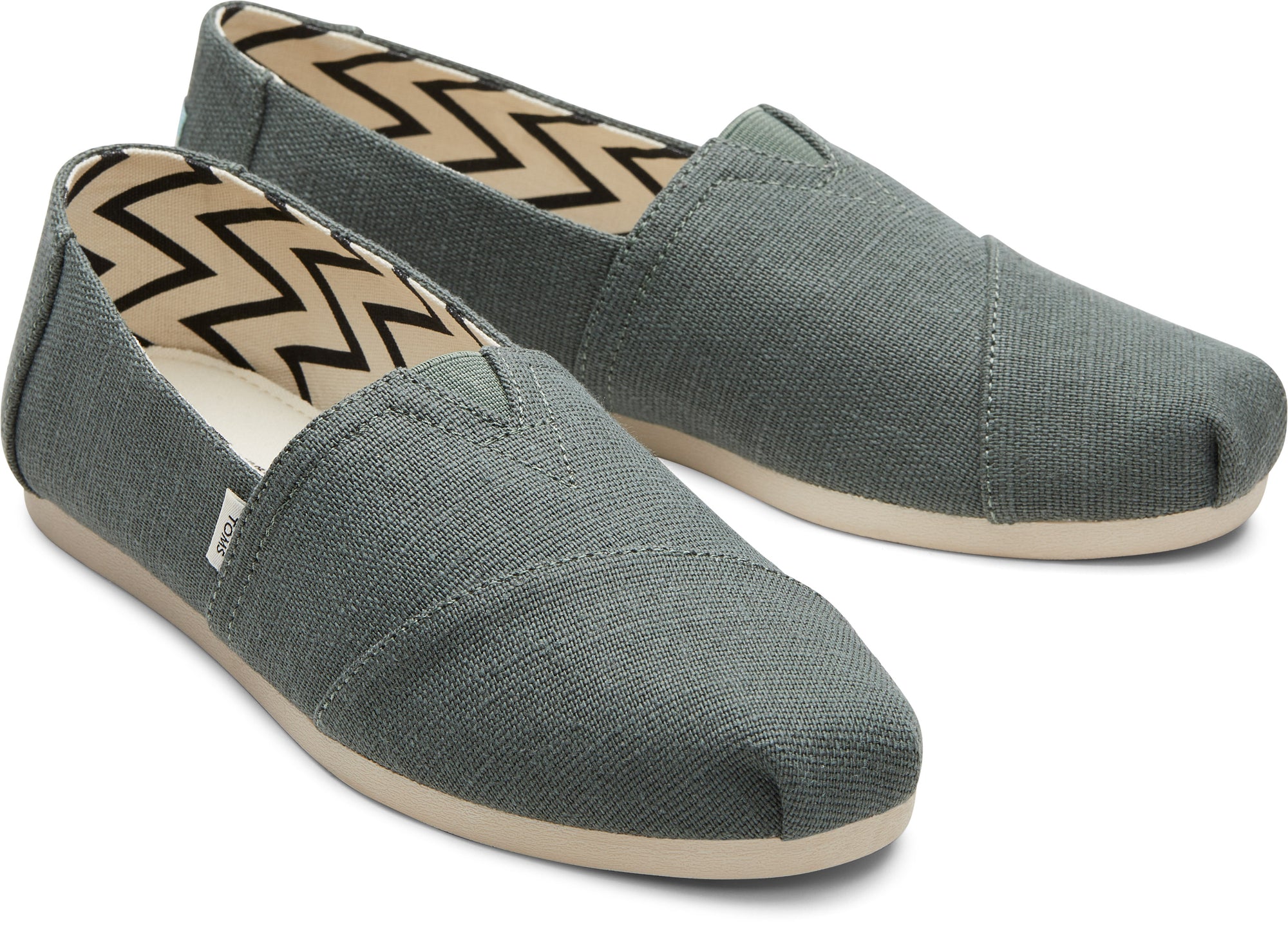 Dámske tmavé zelené espadrilky TOMS Alpargata