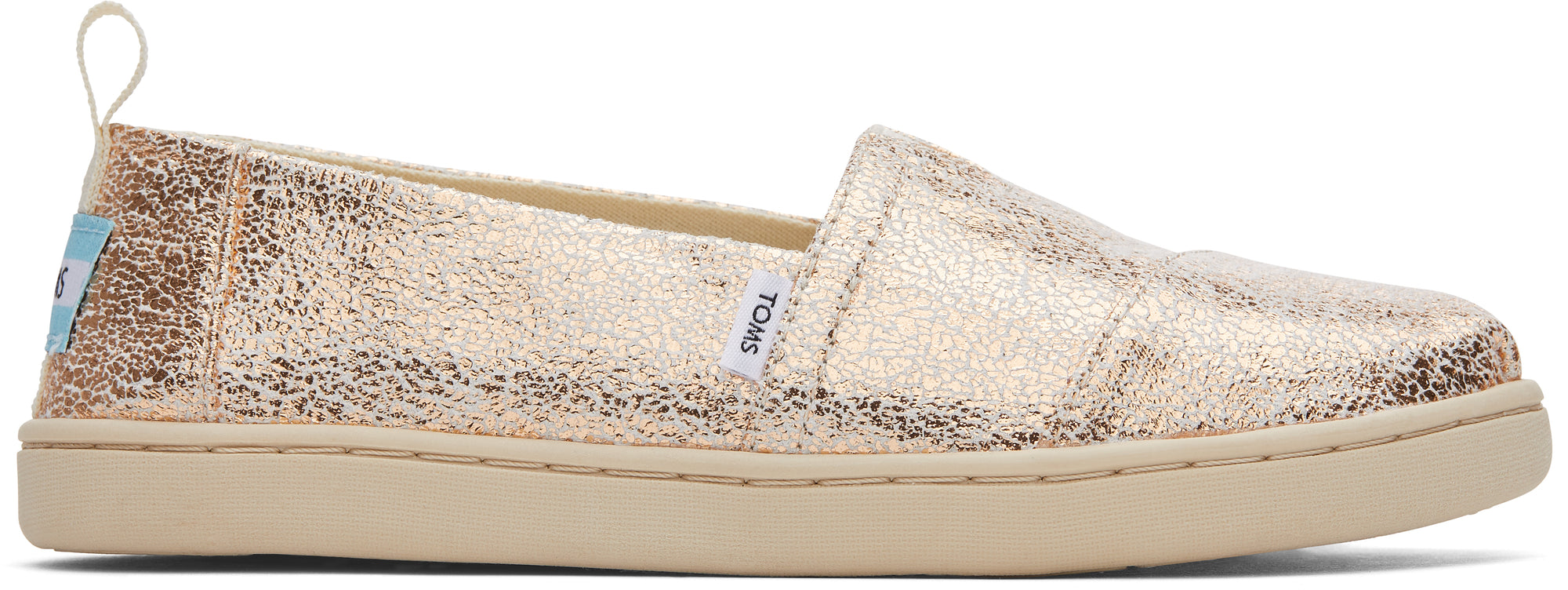 Dětské zlaté espadrilky TOMS Youth Alpargata