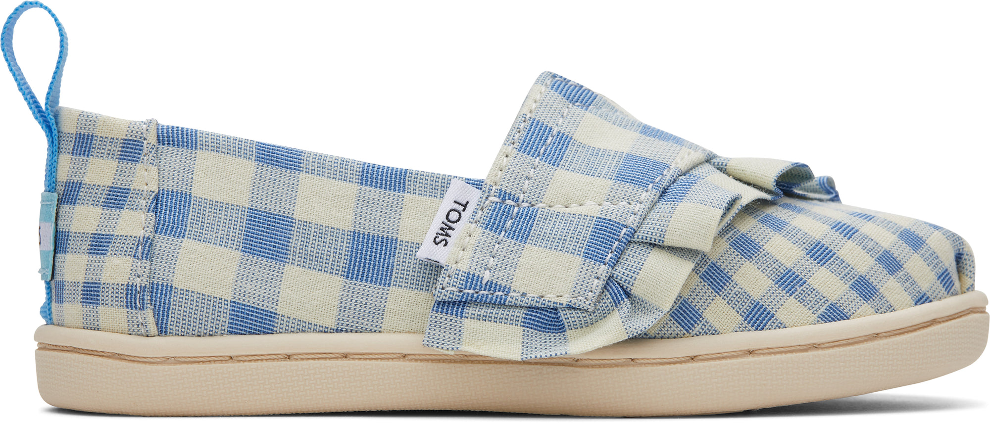 Detské modré espadrilky TOMS Tiny Alpargata