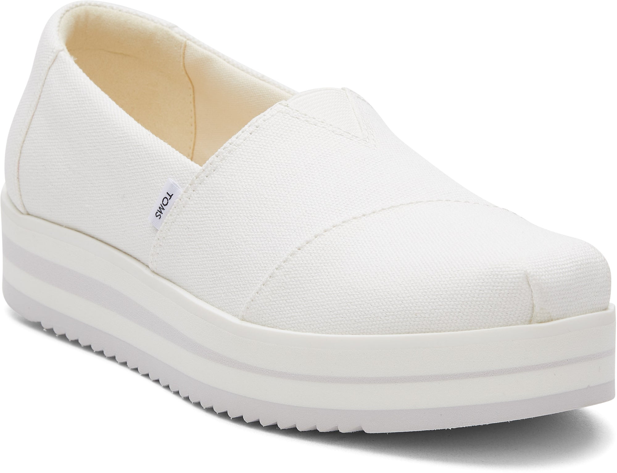 Dámske biele slip-on TOMS Alpargata Midform